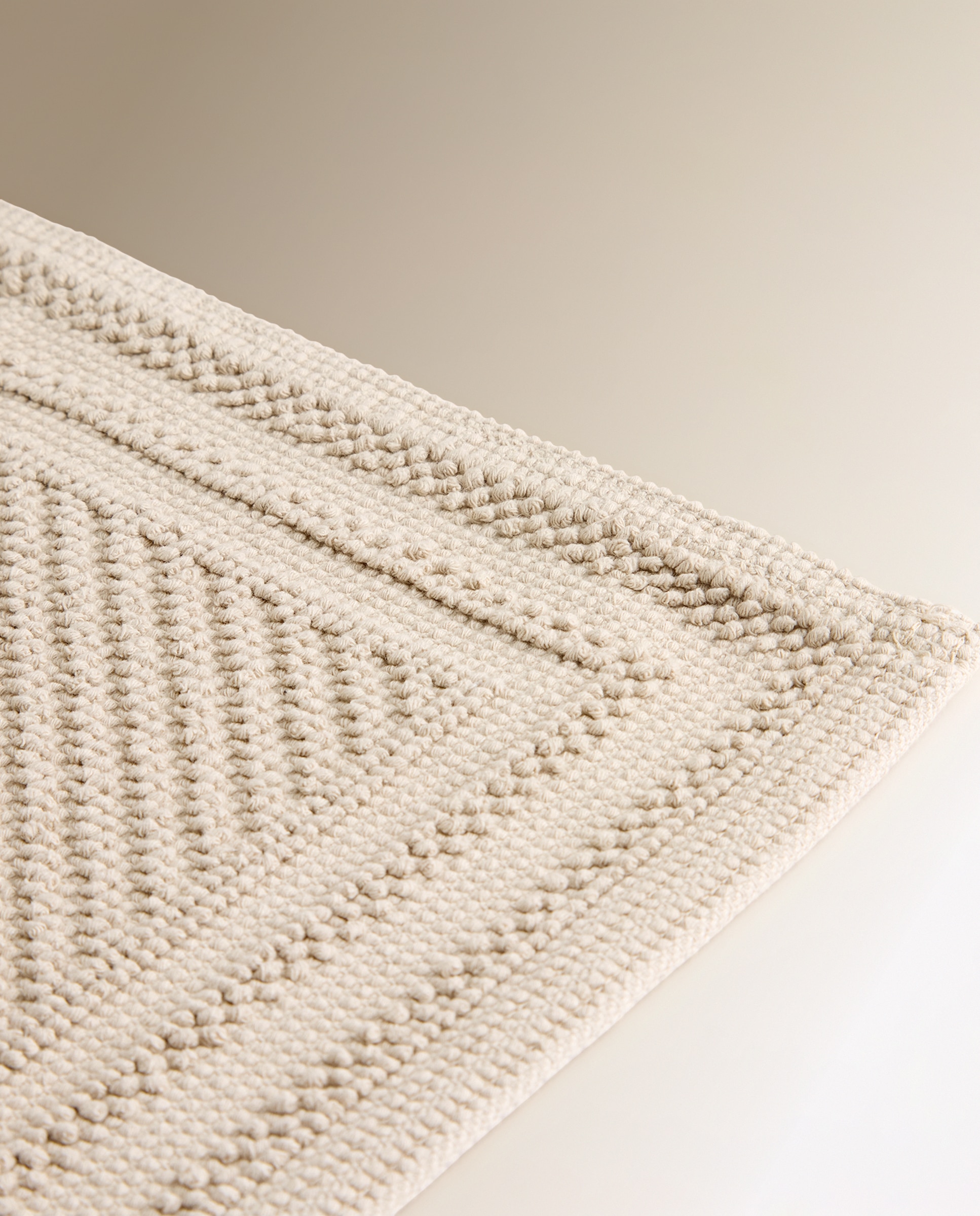 Tapete WC de Algodão Sintra Bege-2