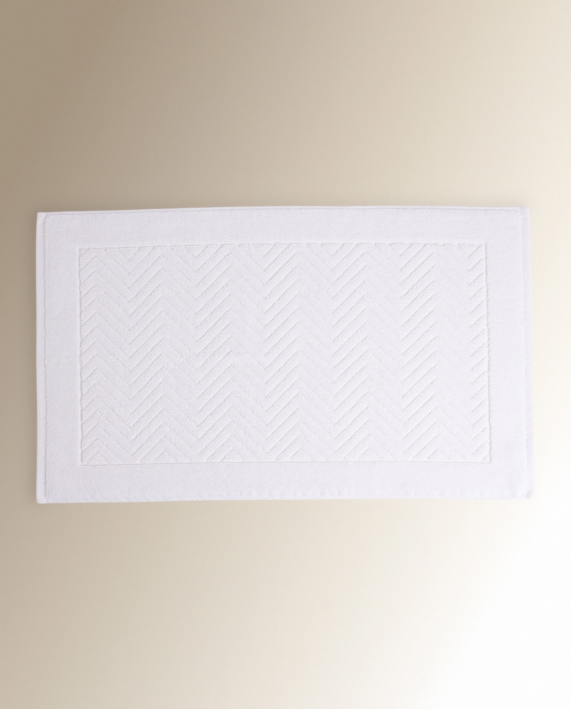 Alfombra de baño algodón Amalfi - Blanco 50 x 80 cm Blanco-1