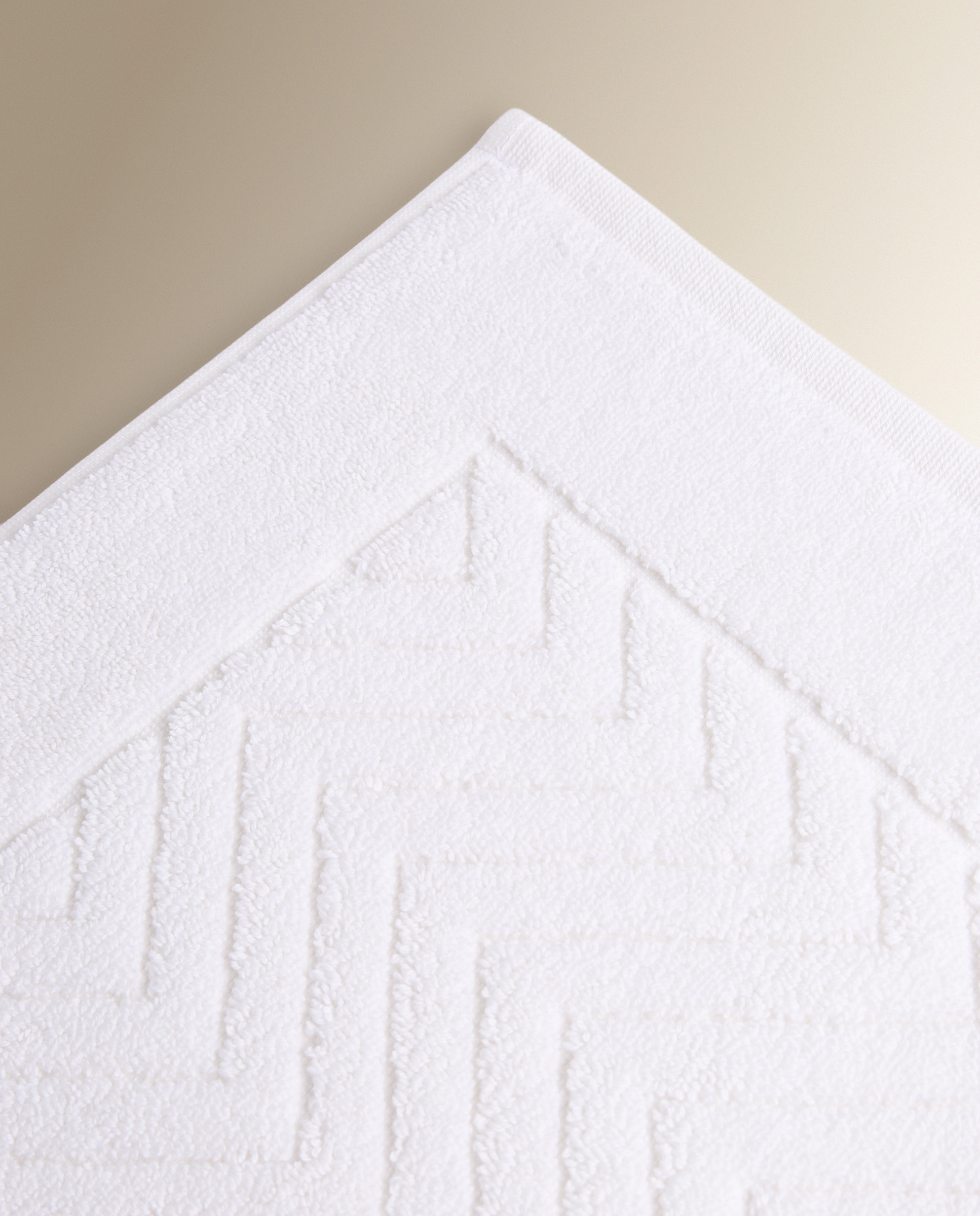Alfombra de baño algodón Amalfi - Blanco 50 x 80 cm Blanco-2