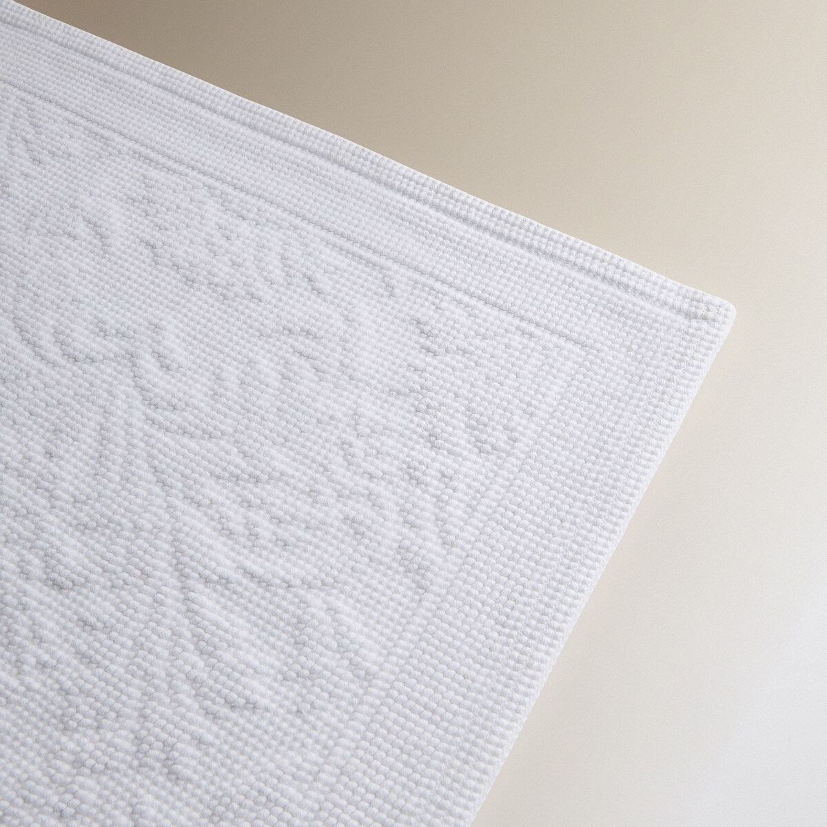 Tapete WC de Algodão Rococó Branco-2