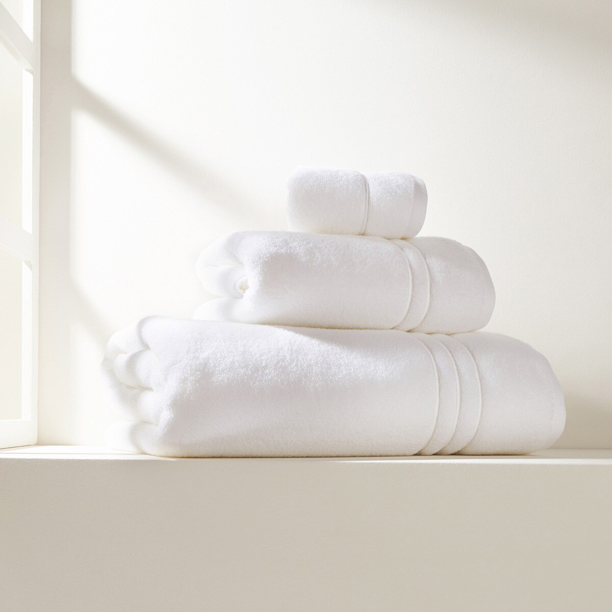 Toalla de baño algodón 600 gr/m2 Orgánico Luxury El Corte Inglés - Blanco Tocador Blanco-1