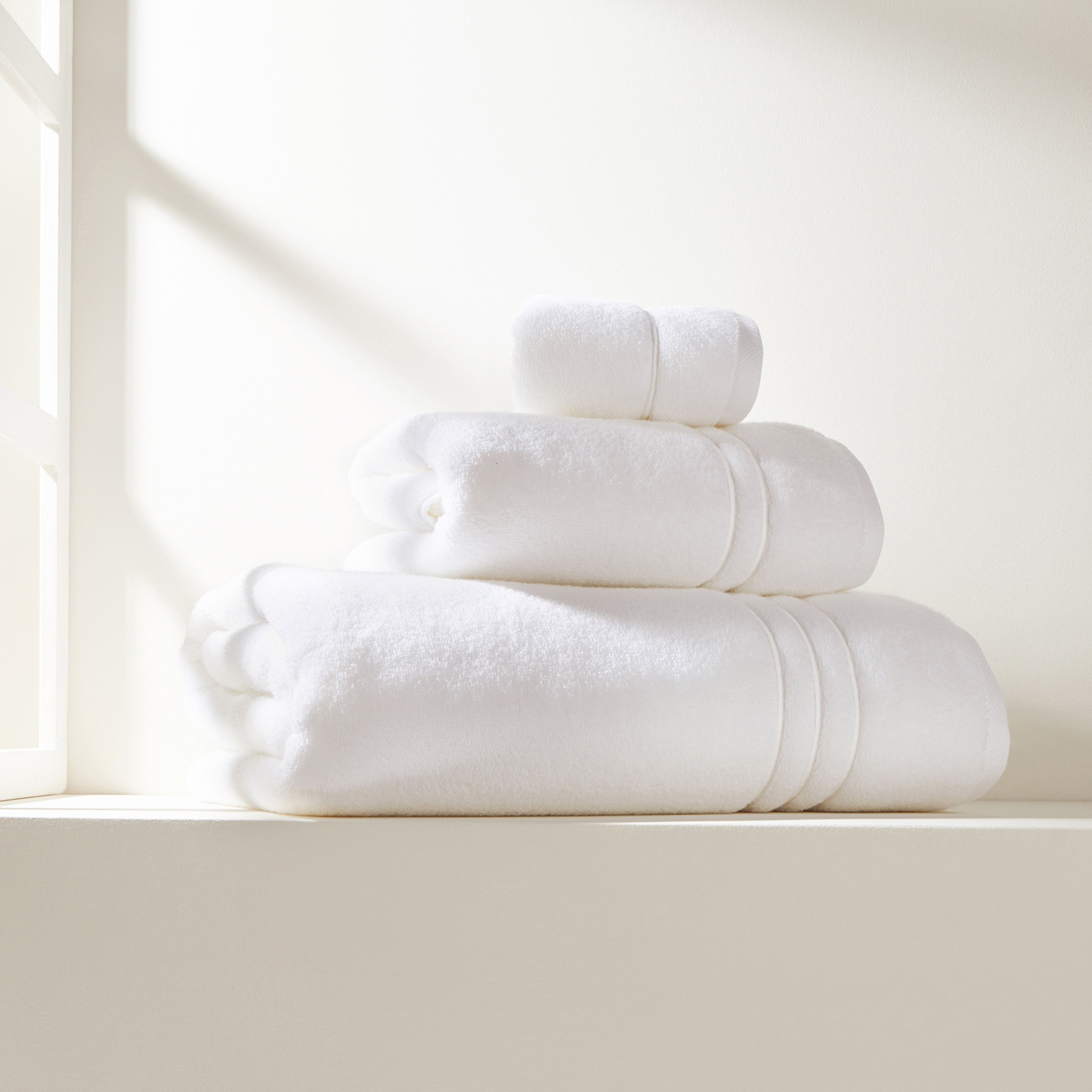 Toalla de baño algodón 600 gr/m2 Orgánico Luxury El Corte Inglés - Blanco Lavabo Blanco-1