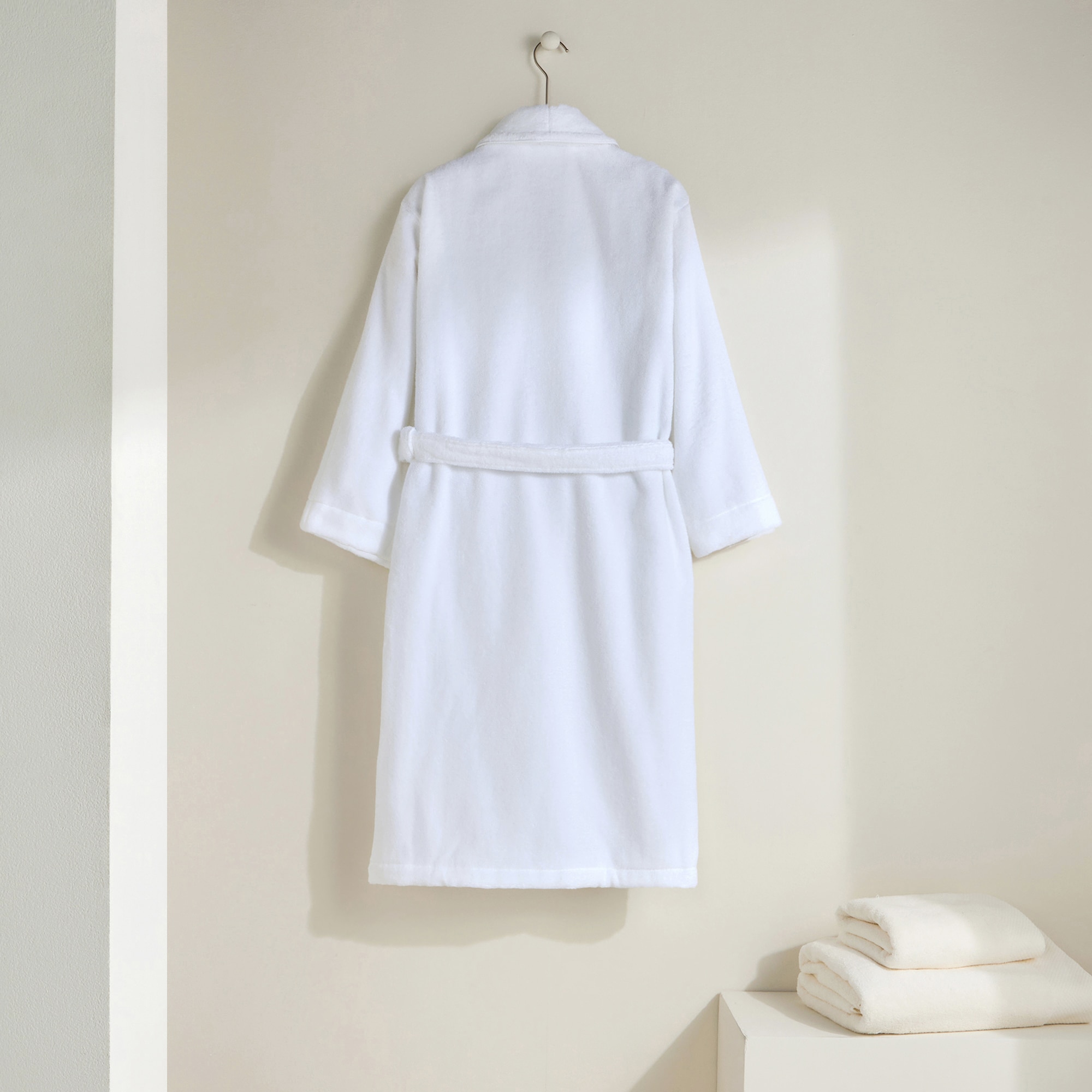 Albornoz algodón 360 gr/m2 Orgánico Luxury El Corte Inglés - Blanco S-M Blanco-3
