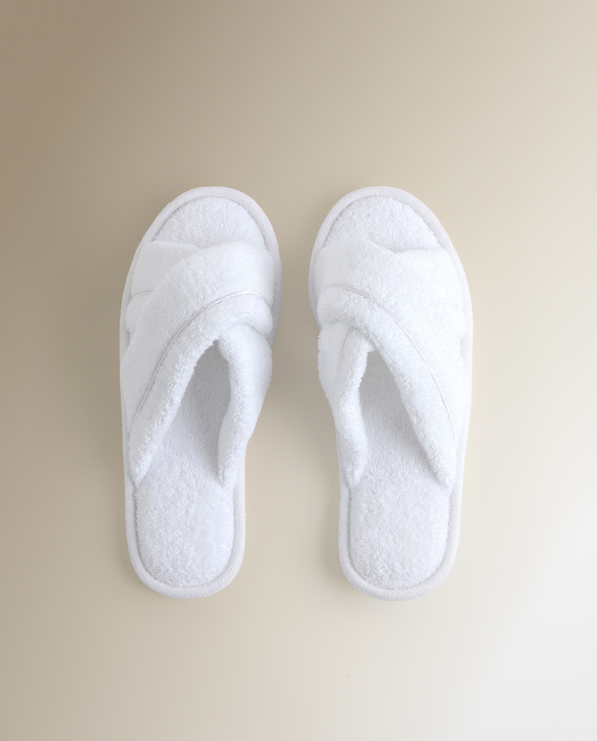 Zapatilla de baño algodón Orgánico Premium - Blanco S-M Blanco-1