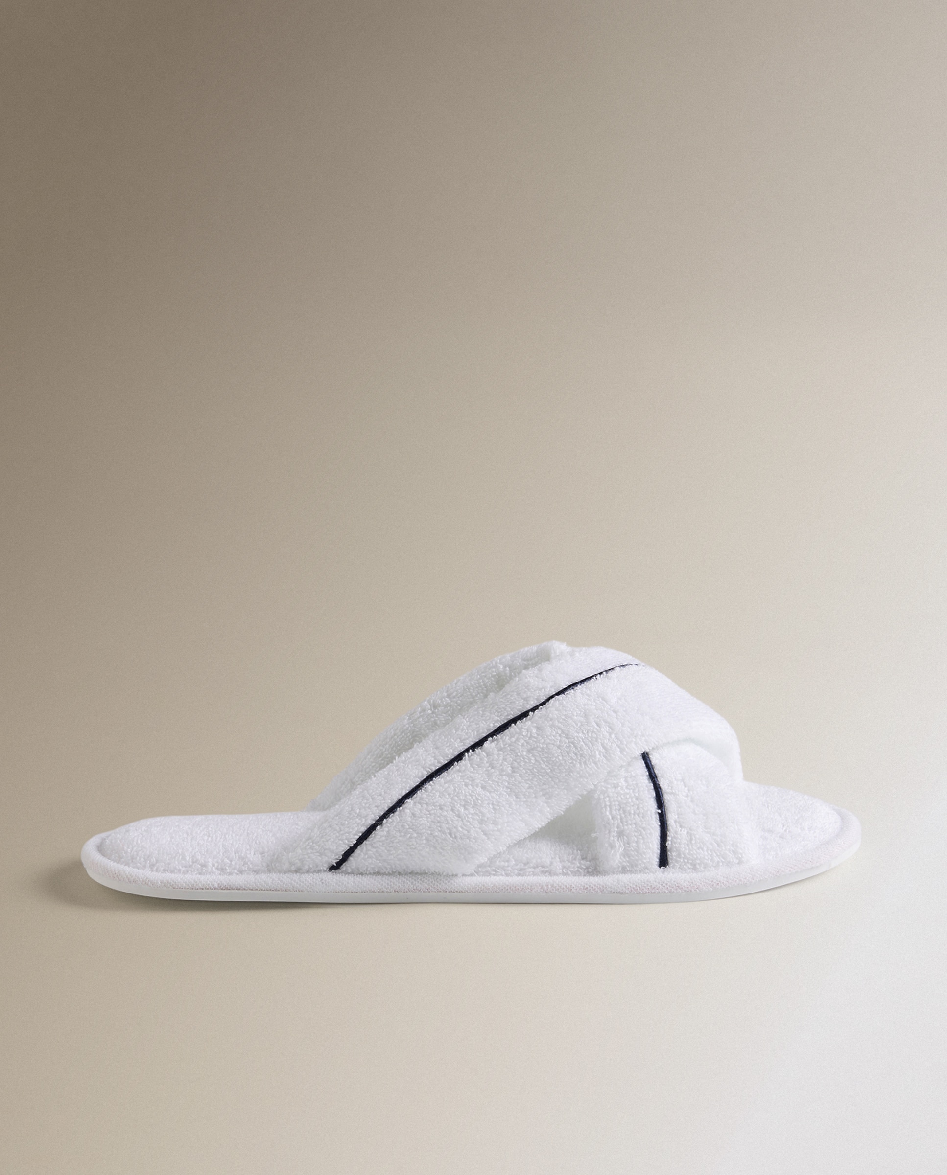 Zapatilla de baño algodón Orgánico Premium - Azul marino L-XL Azul marino-3
