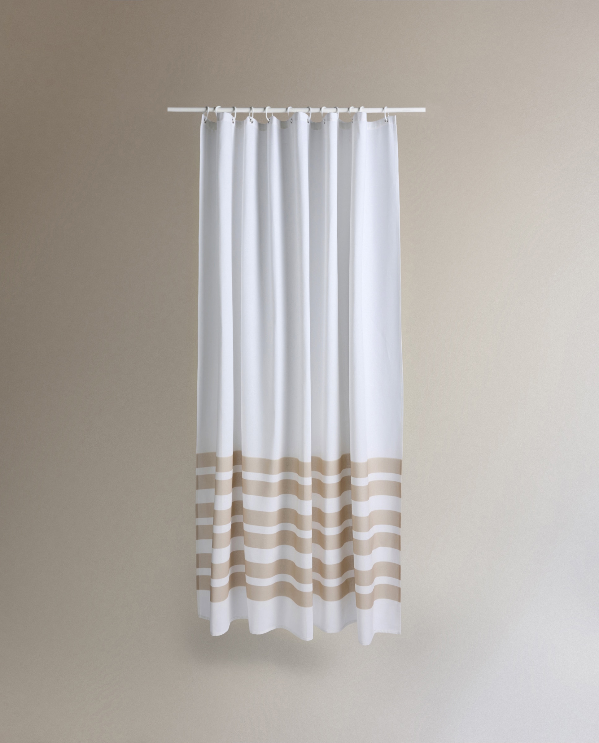 Cortina de baño poliéster Azur - Beige Beige-1