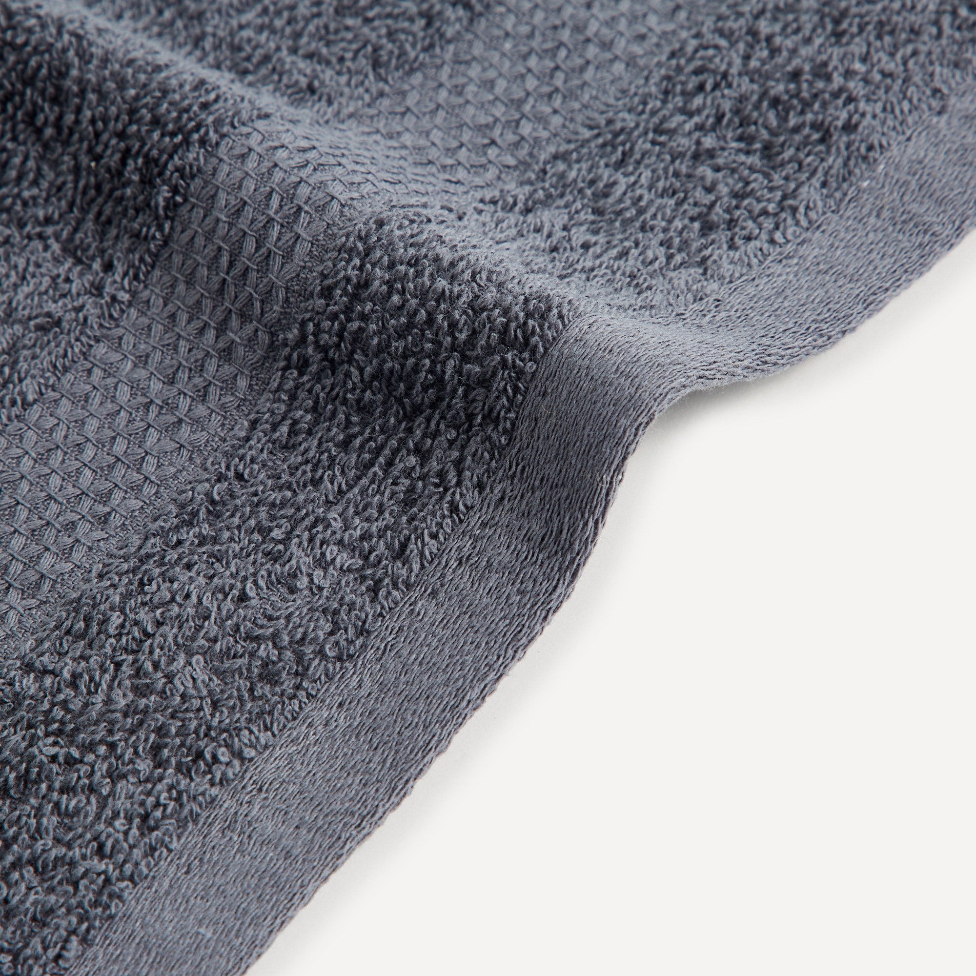 Conjunto de 5 toalhas de algodão 450 g/m2 Basic Antracite-2