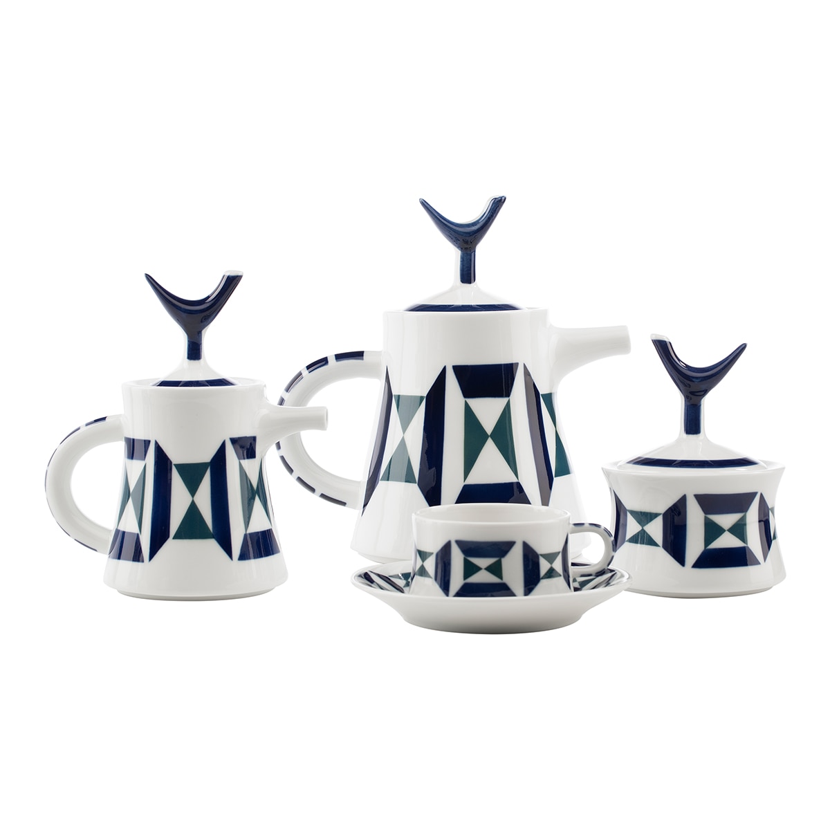 Imagen 0 de Juego de té 12 servicios Monférico Sargadelos Azul