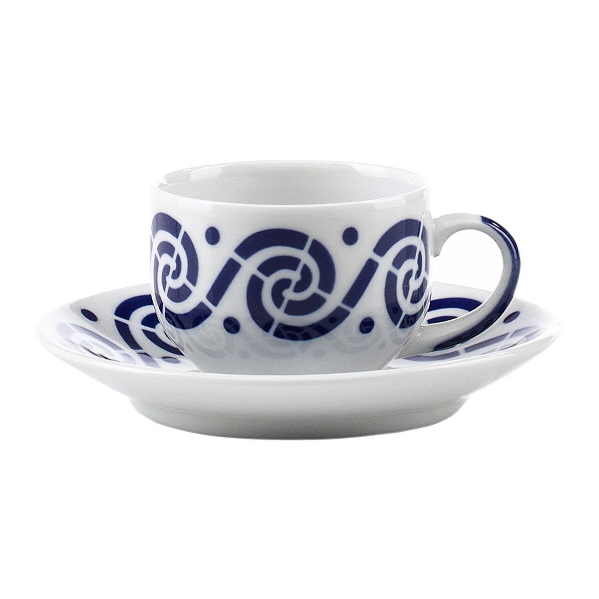Conjunto de pequeno-almoço Espiroide Sargadelos Azul-2