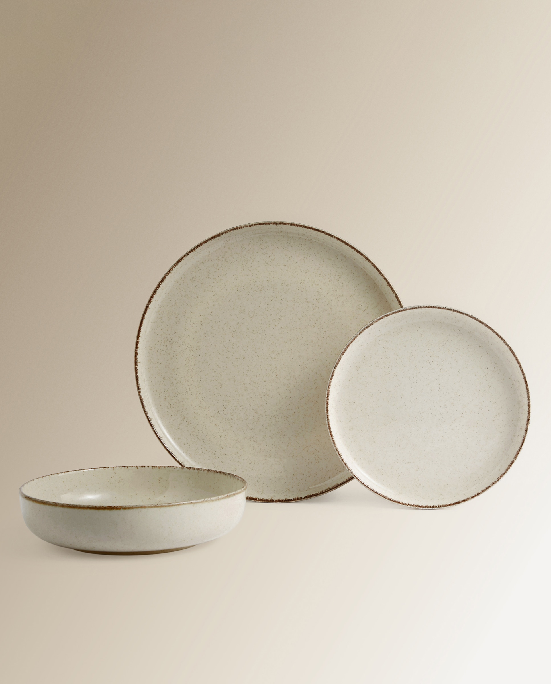 Imagem 0 de Serviço de Mesa de 12 Peças Coimbra - Bege