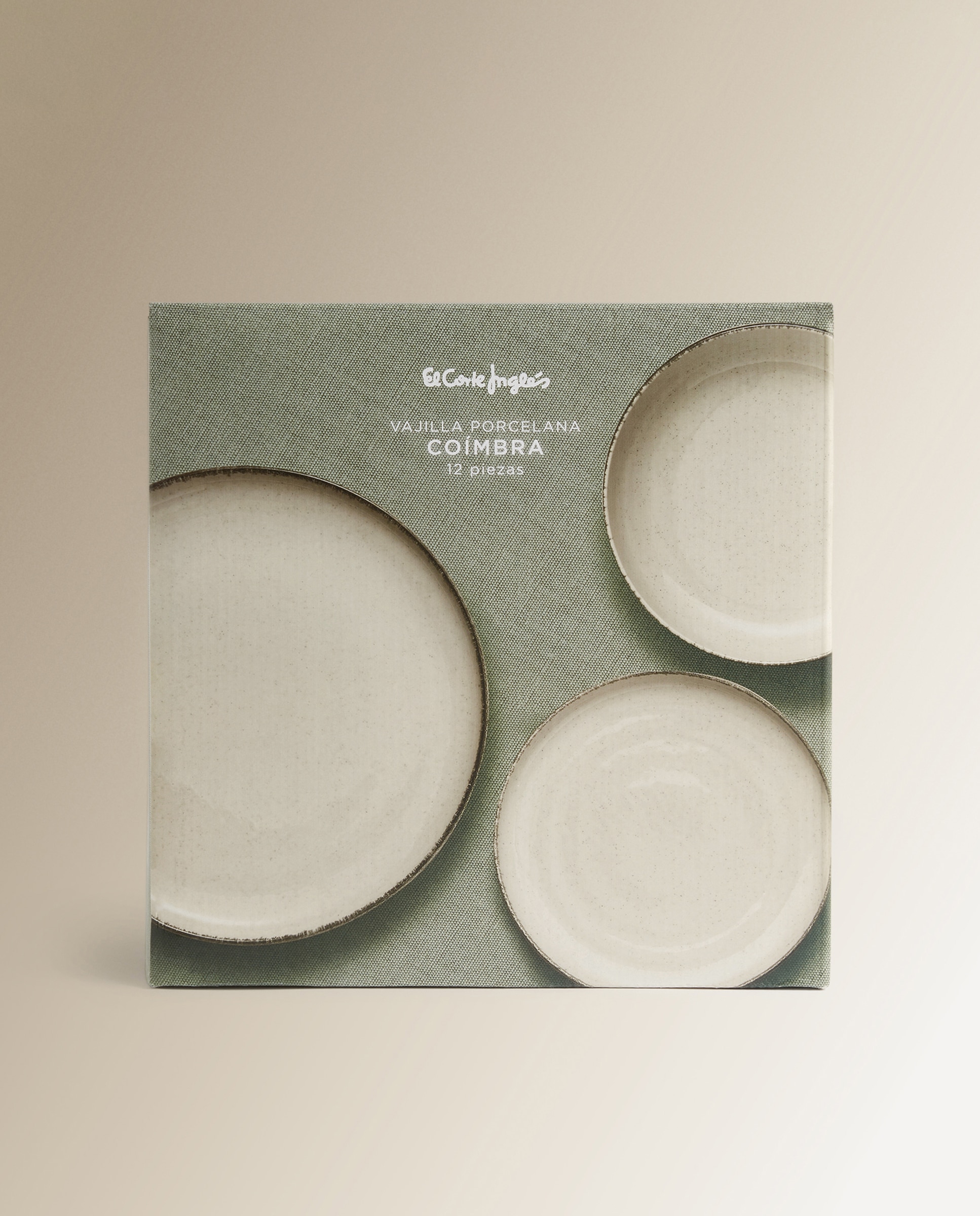 Serviço de Mesa de 12 Peças Coimbra - Bege Bege-5