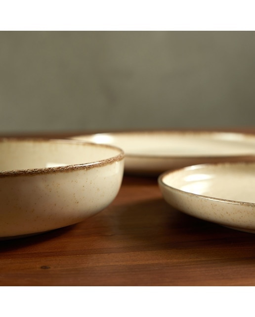 Serviço de Mesa de 12 Peças Coimbra - Bege Bege-6