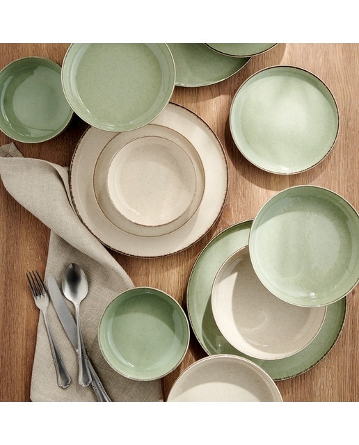 Serviço de Mesa de 12 Peças Coimbra - Verde Verde Água-6