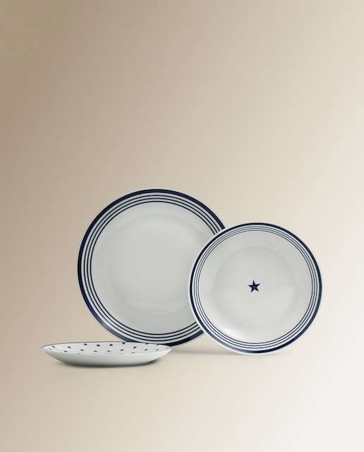 Imagen 0 de Vajilla de 18 piezas Blue Star Basics El Corte Inglés