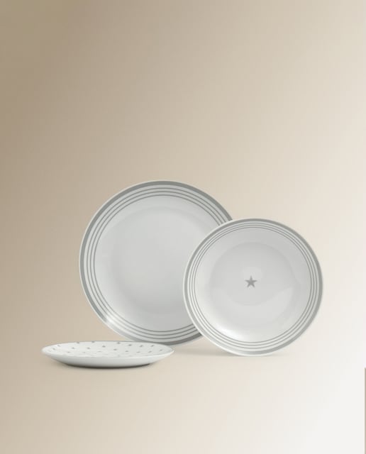 Imagen 0 de Vajilla de 18 piezas Grey Star Basics El Corte Inglés
