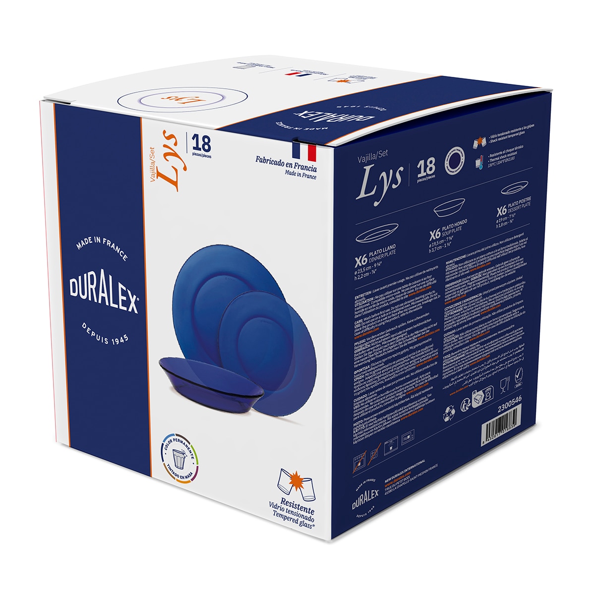 Serviço de Mesa de 18 peças Lys Azul-cobalto-5