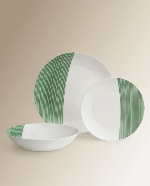 Imagen 0 de Vajilla de 12 piezas de vidrio Junco Basics El Corte Inglés