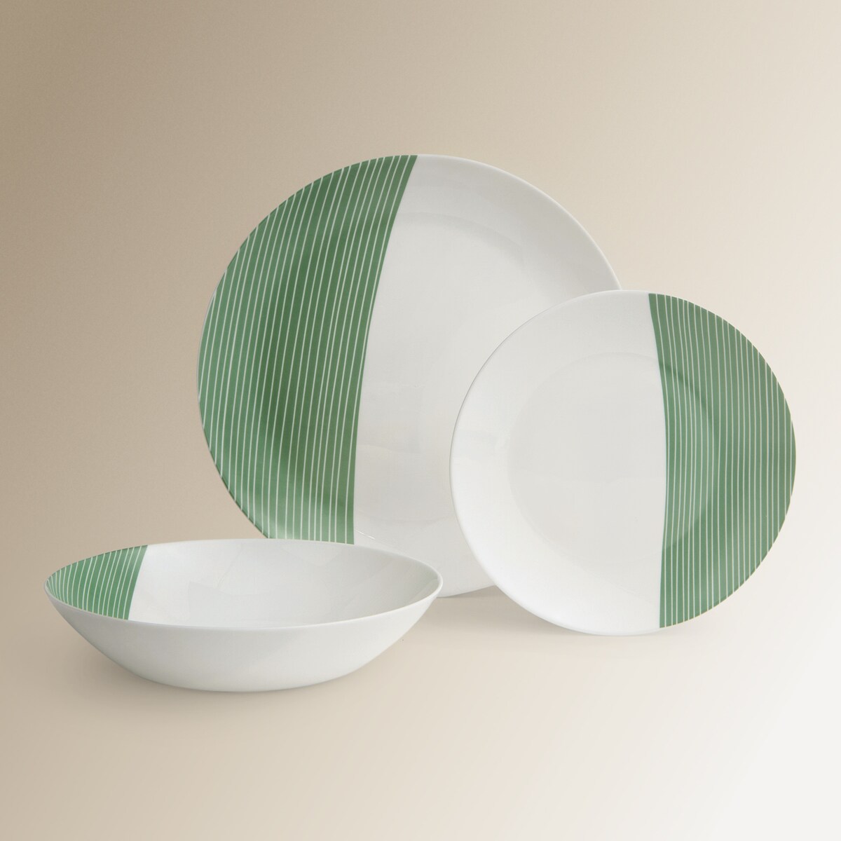 Vajilla de 12 piezas de vidrio Junco Basics El Corte Inglés Multicolor-2