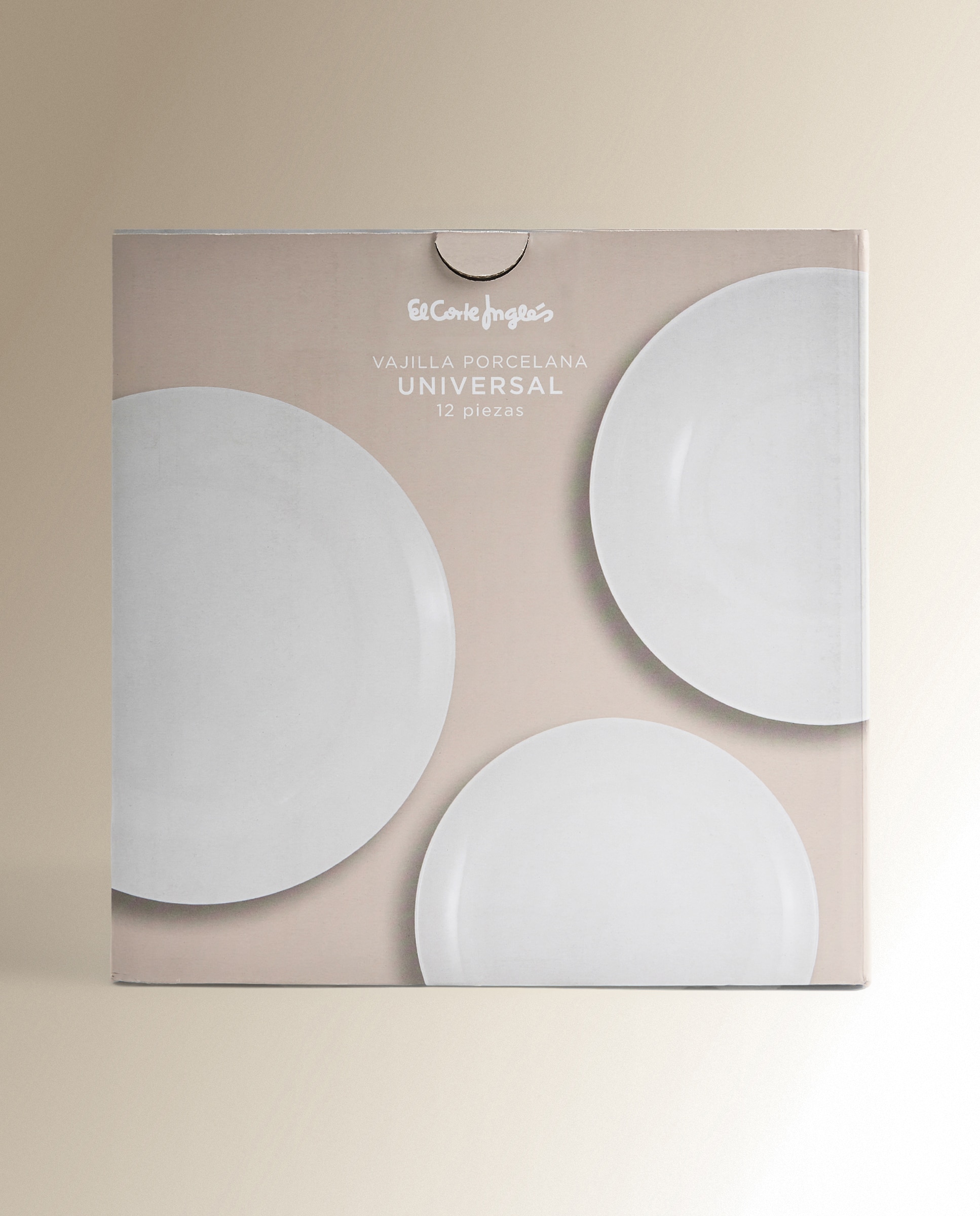 Vajilla de 12 piezas de porcelana Universal - Blanco Blanco-6