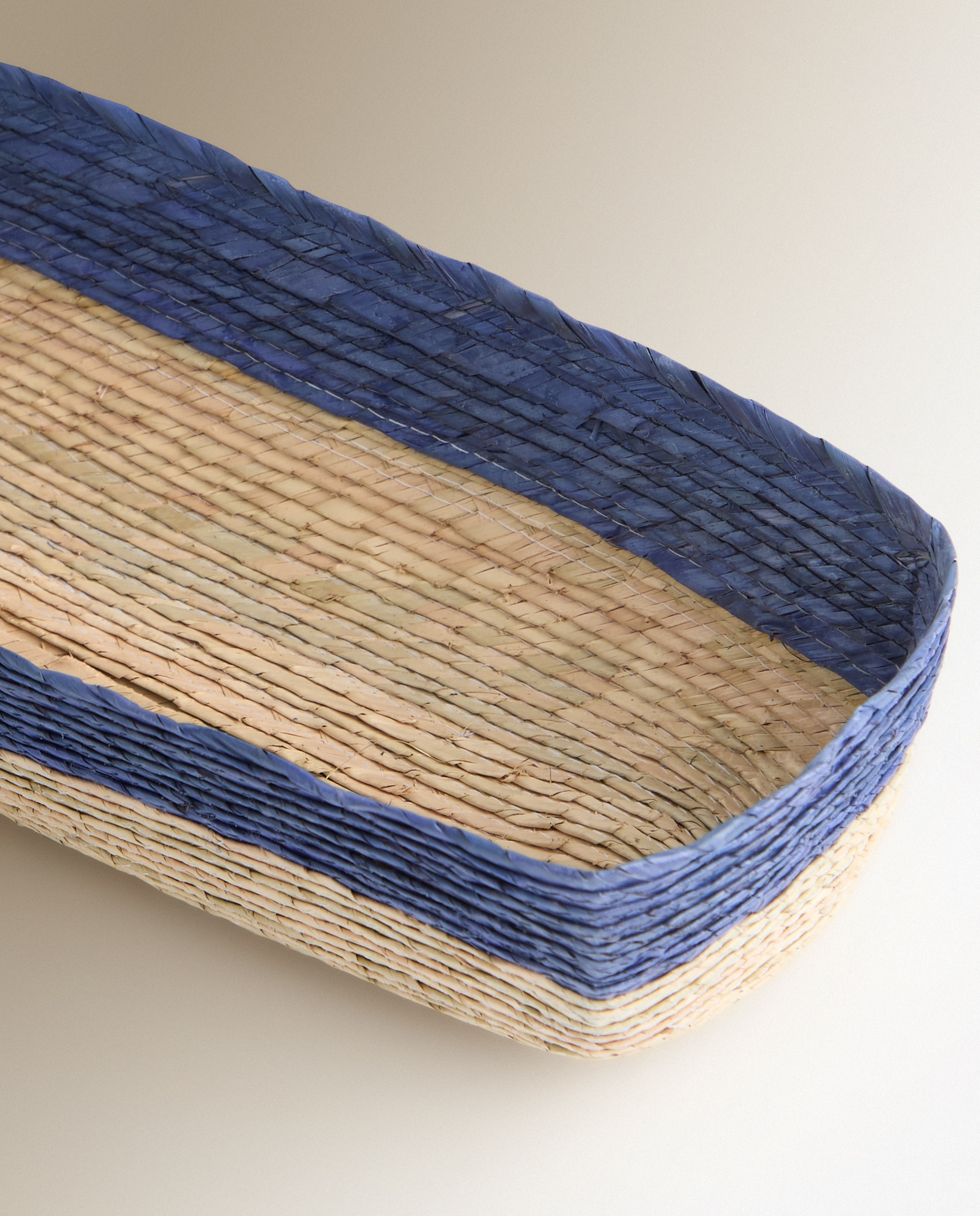 Panera rectangular hecha a mano Guatape Azul Azul-2