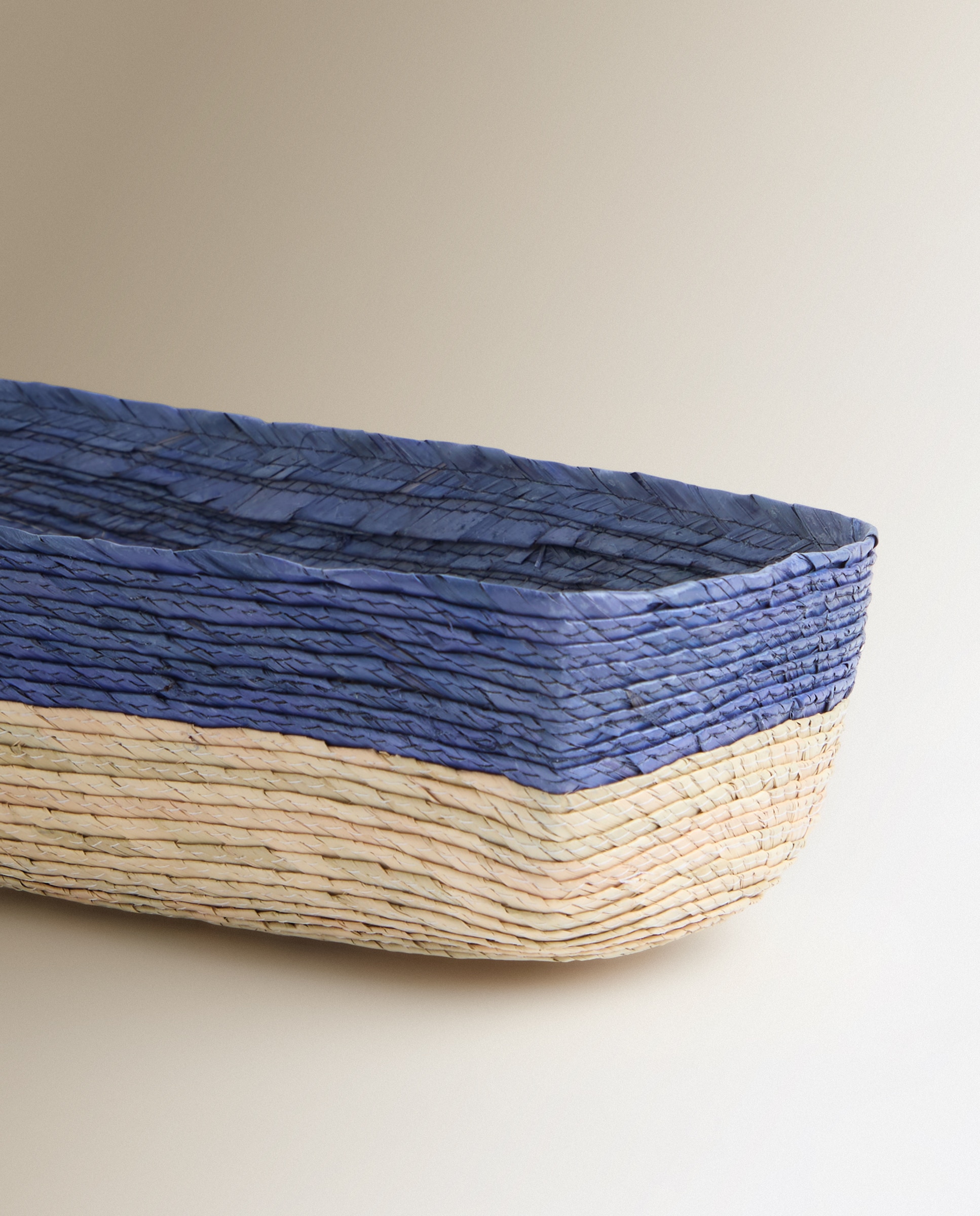 Panera rectangular hecha a mano Guatape Azul Azul-3