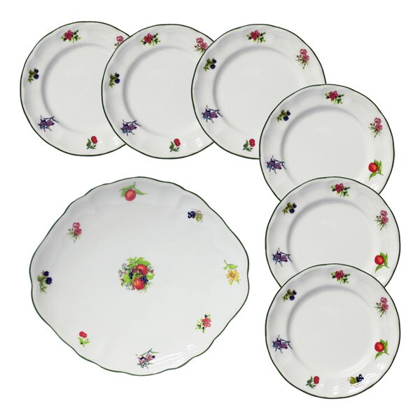 Imagem 0 de Conjunto de 7 peças para massas Flores e frutas San Claudio