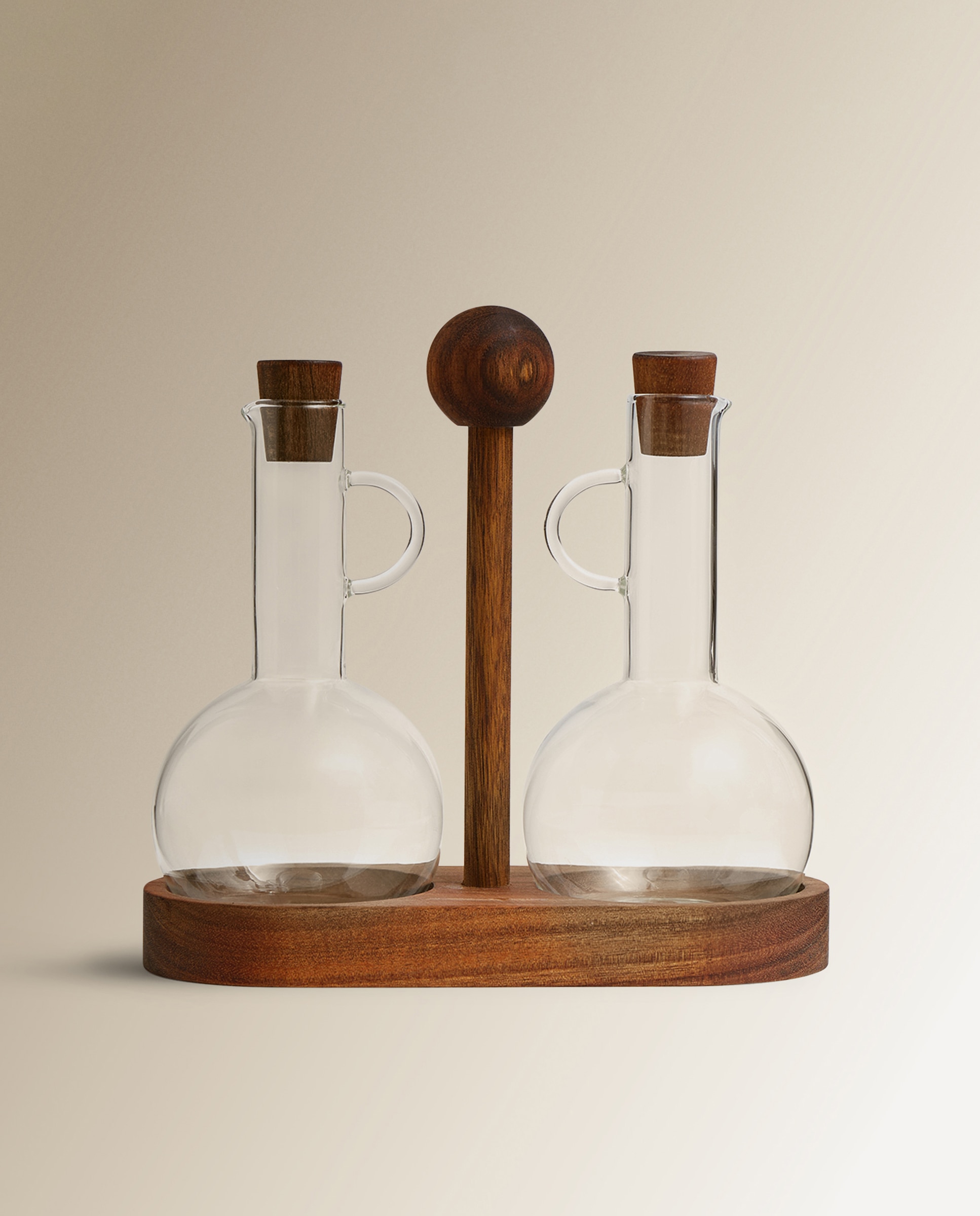 Conjunto de Galheteiro de Azeite e Vinagre Universal Natural-1