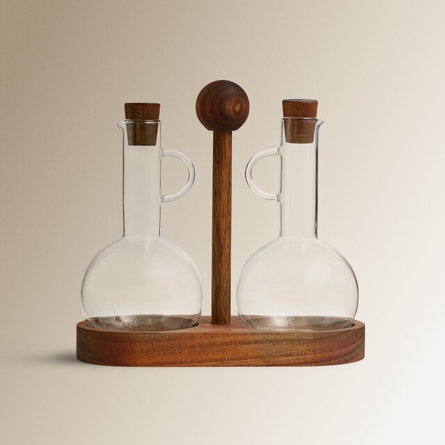 Imagem 0 de Conjunto de Galheteiro de Azeite e Vinagre Universal