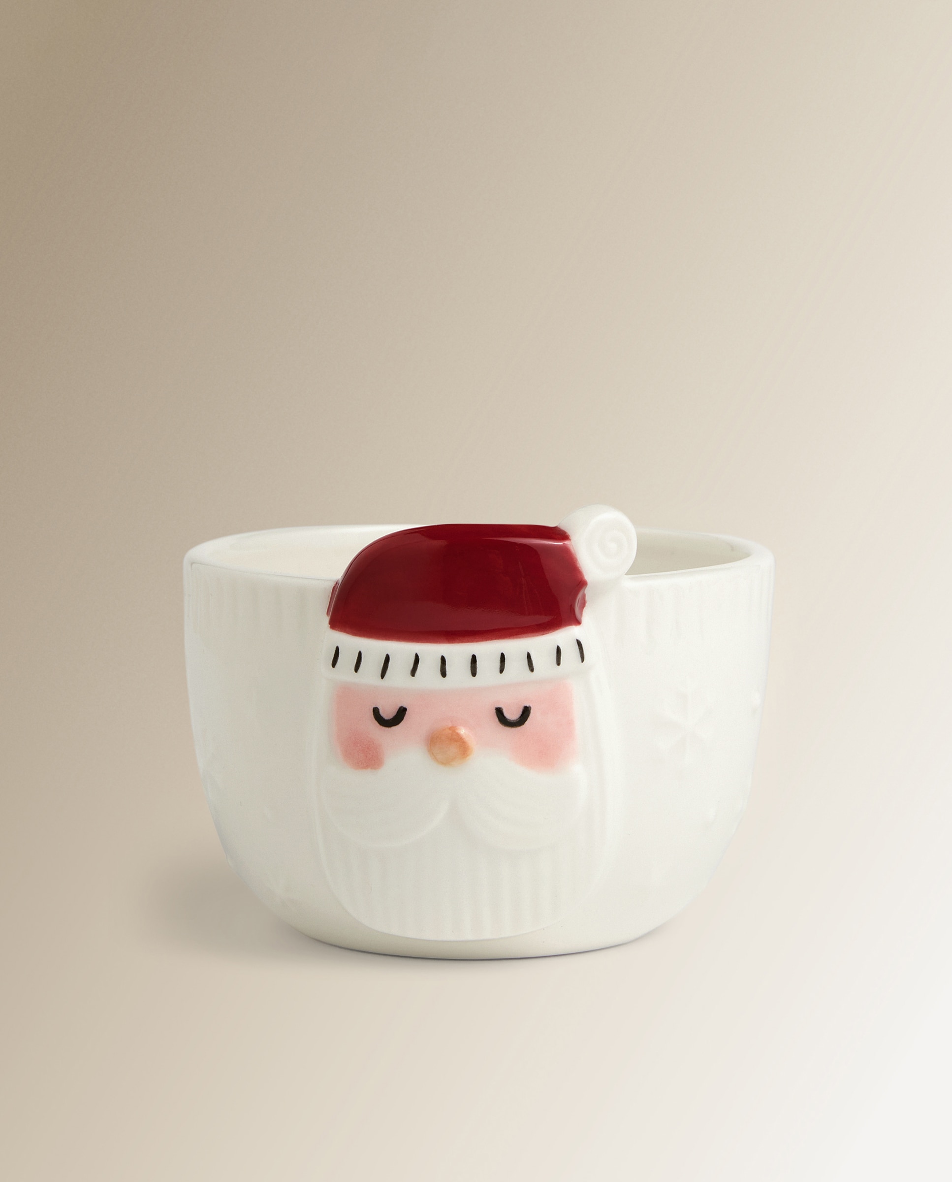 Taça de Cerâmica Vila Natal Branco-1