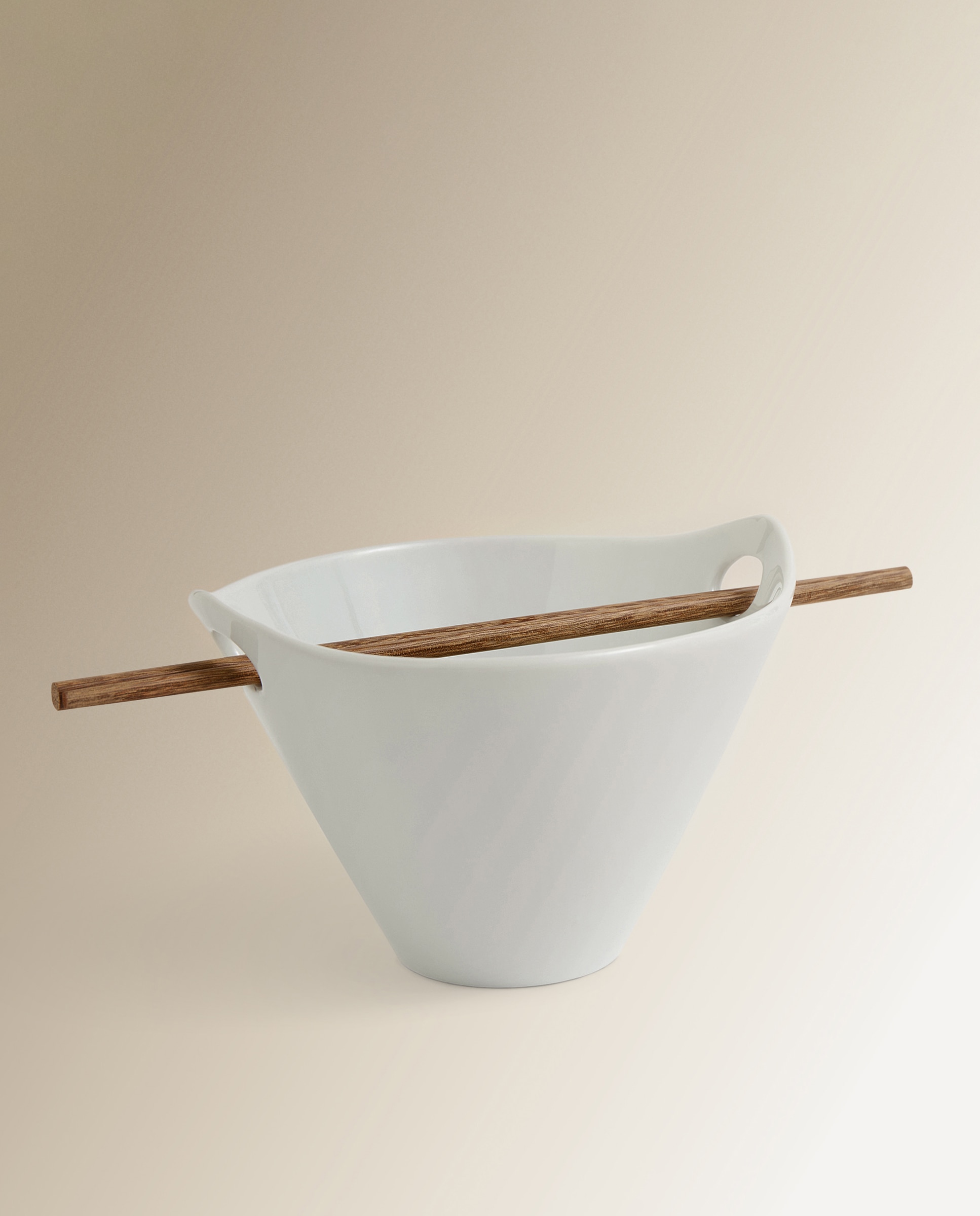 Tigela de Ramen com Pauzinhos Universal Branco-1