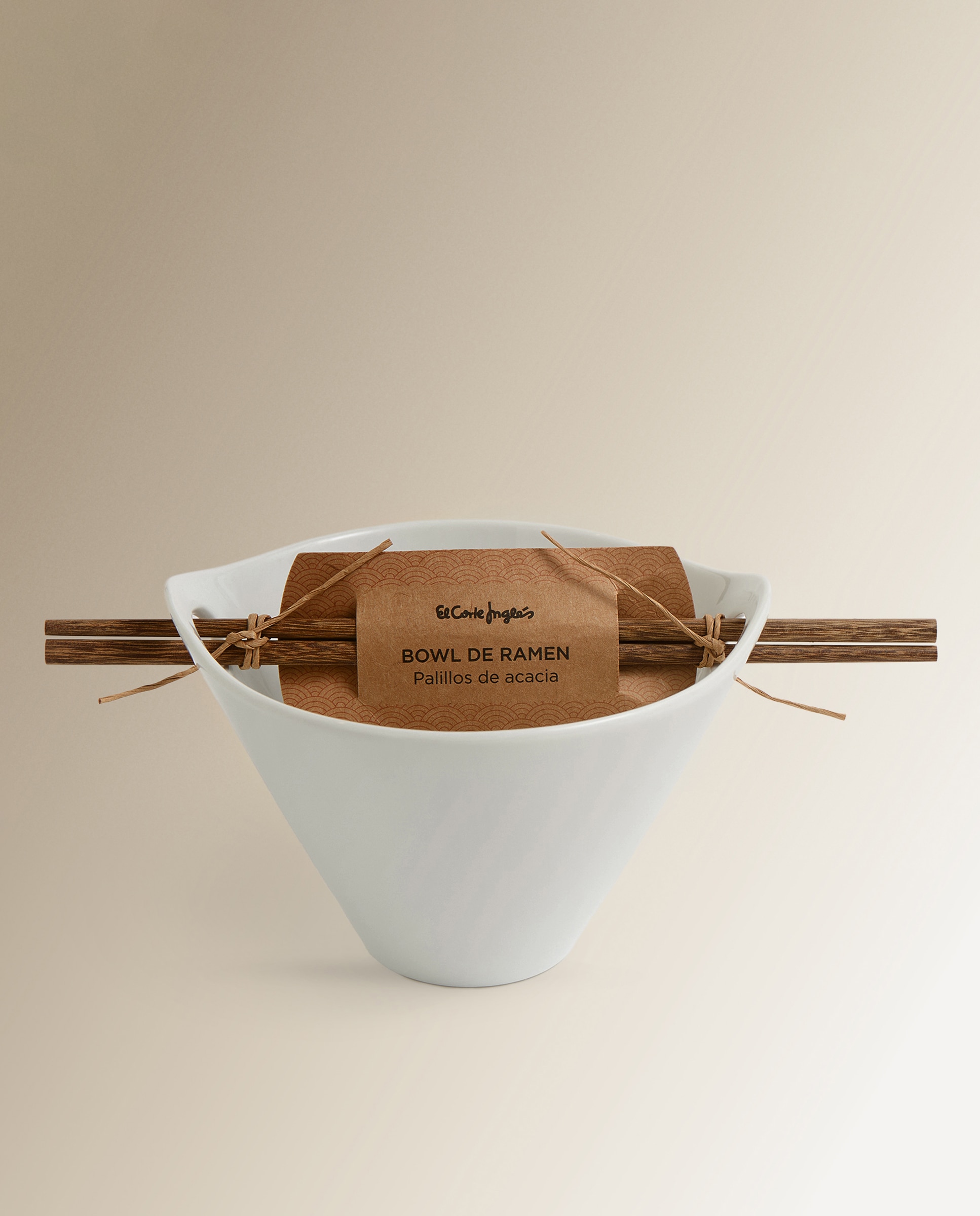 Tigela de Ramen com Pauzinhos Universal Branco-4