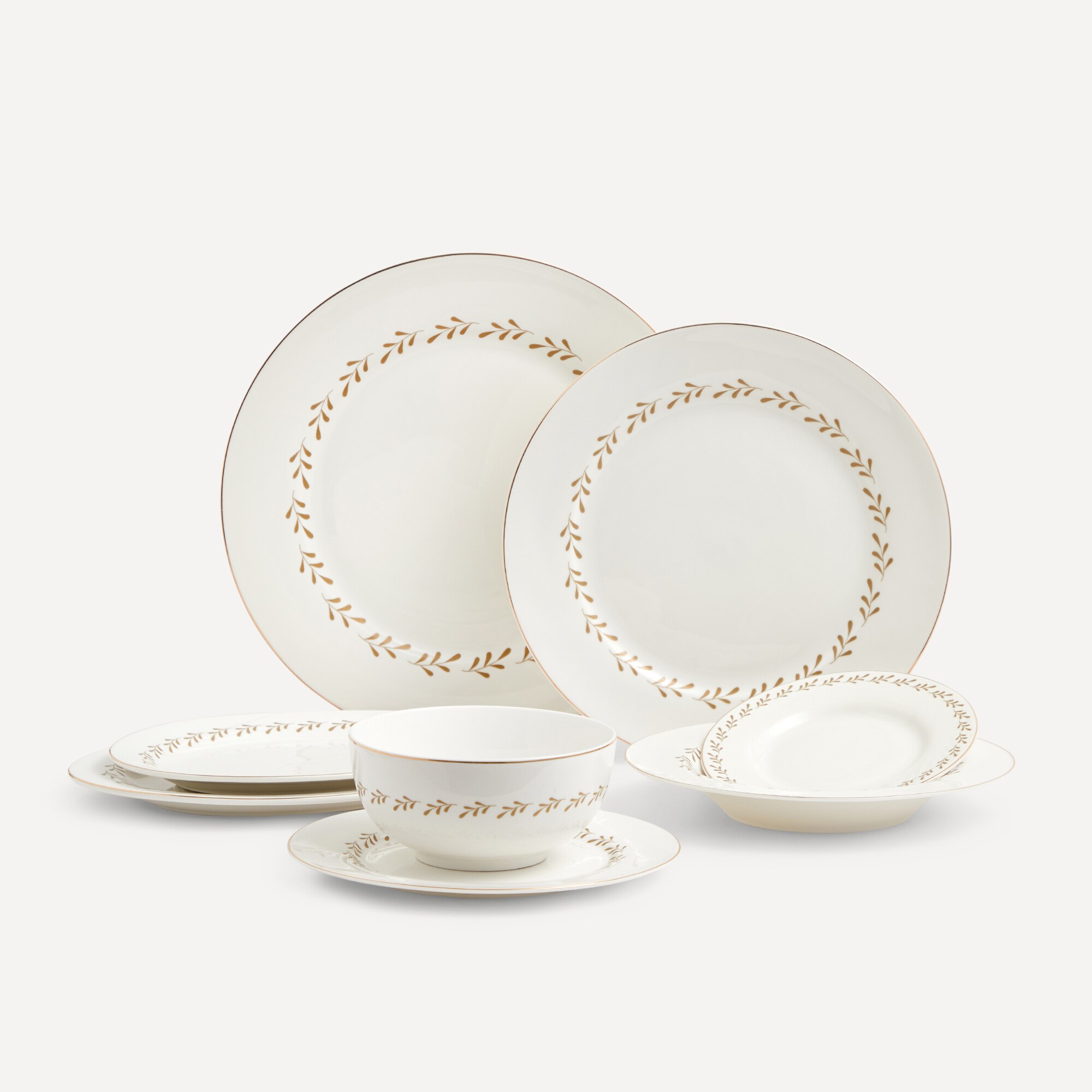 Bowl Leaf Navidad Basics El Corte Inglés Blanco-4
