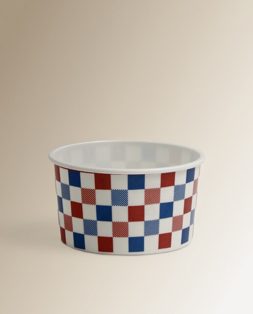 Imagen 0 de Bowl de melamina Cuadros 4 de julio Basics El Corte Inglés
