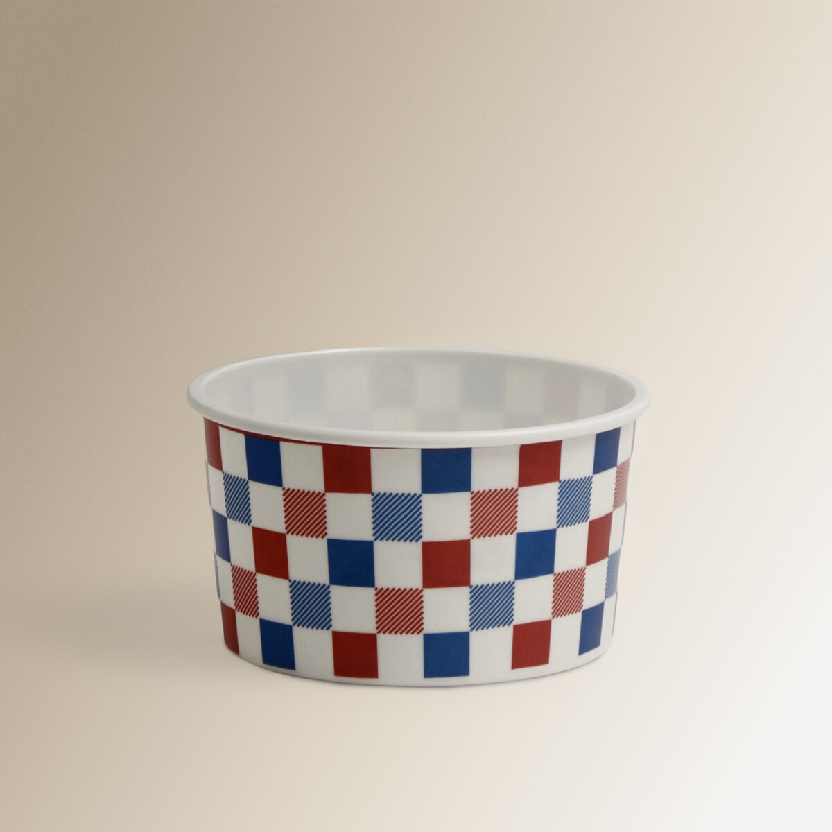 Bowl de melamina Cuadros 4 de julio Basics El Corte Inglés Rojo-2