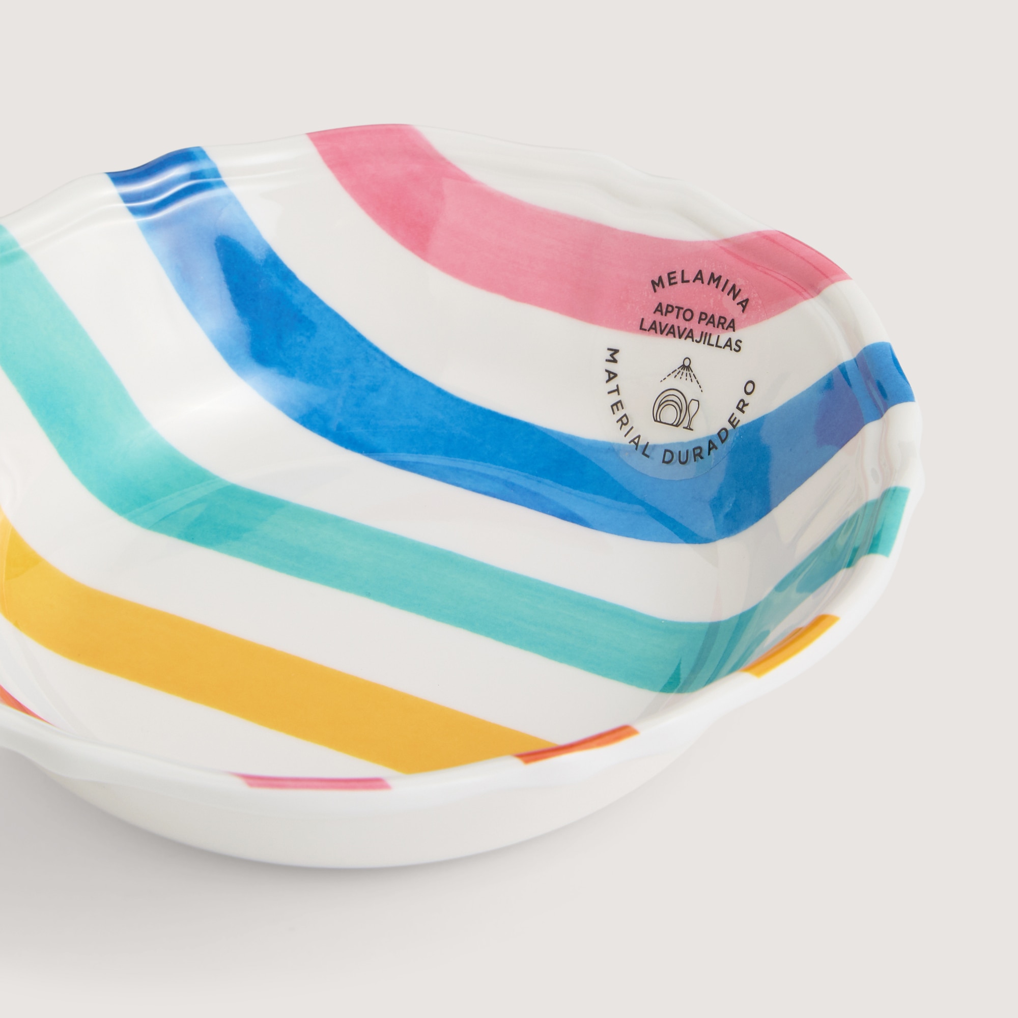 Bowl de melamina Surfer Summer Basics El Corte Inglés Multicolor-2