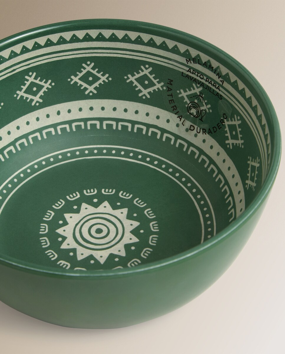 Bowl de melamina Oaxaca Basics El Corte Inglés Verde-3