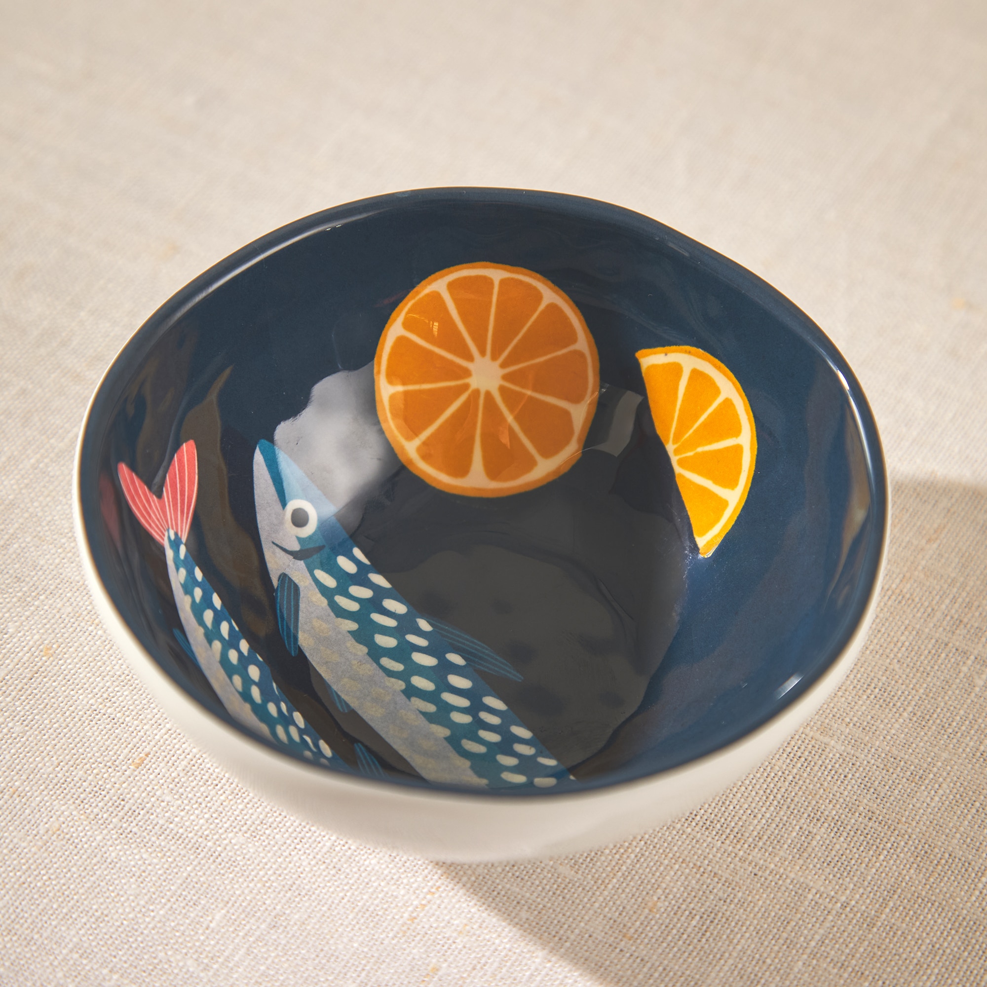 Tigela de Melamina Sardinhas Mojácar Azul-1