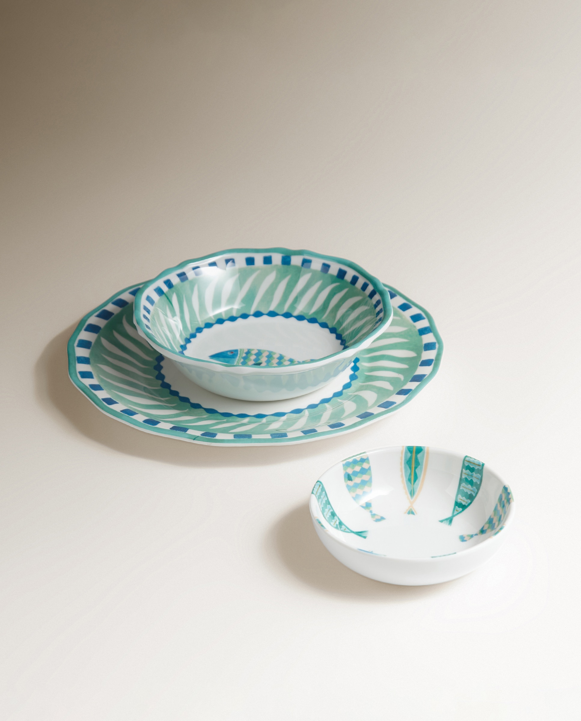 Tigela de Melamina Peixes Atlantis Multicolor-5