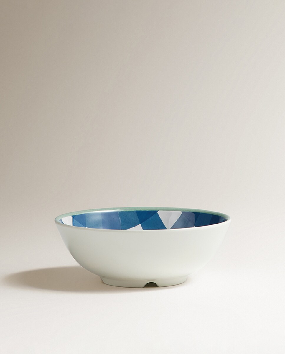 Tigela de Melamina Nica Campo e Praia Azul-2