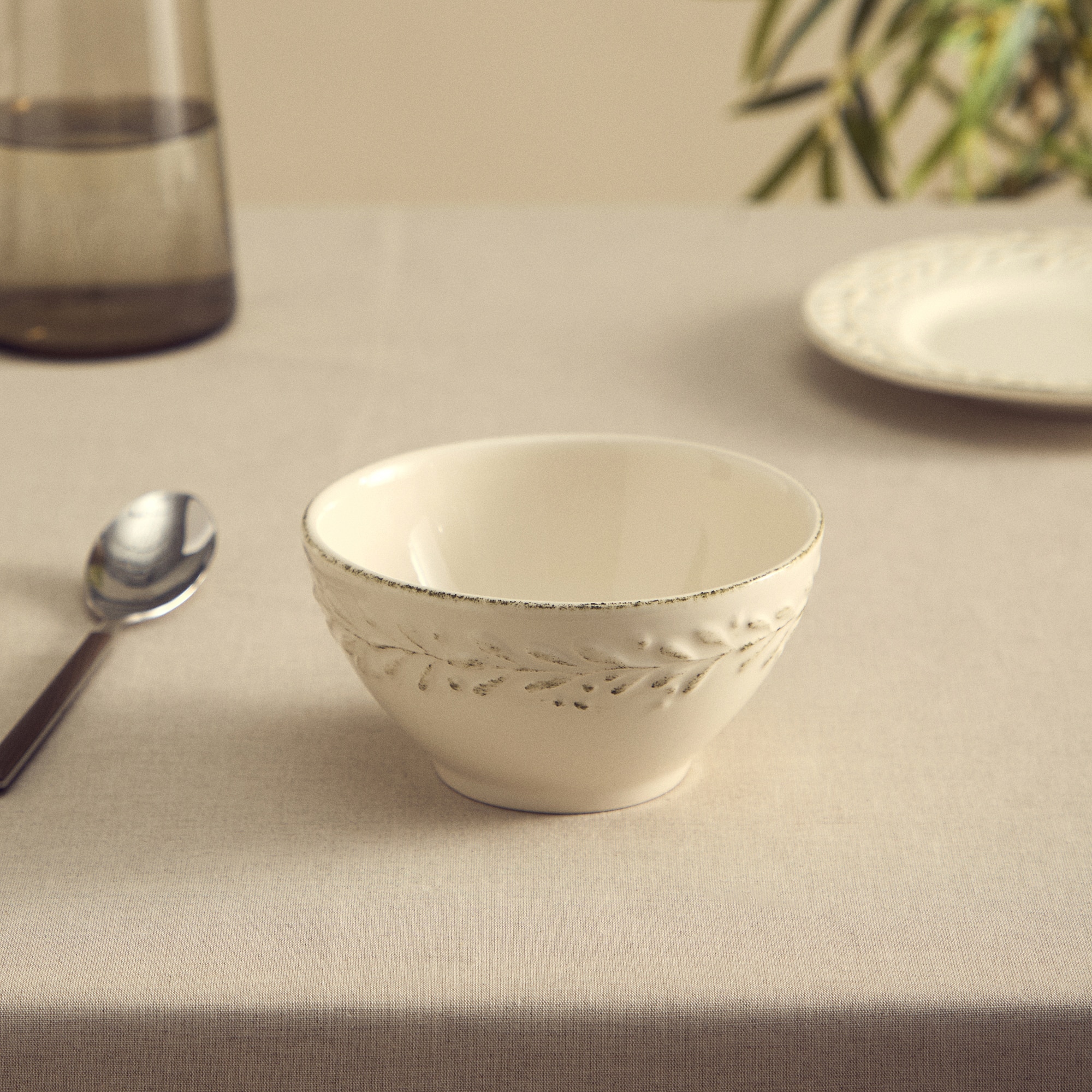 Tigela Pintada à Mão Emma Branco-1