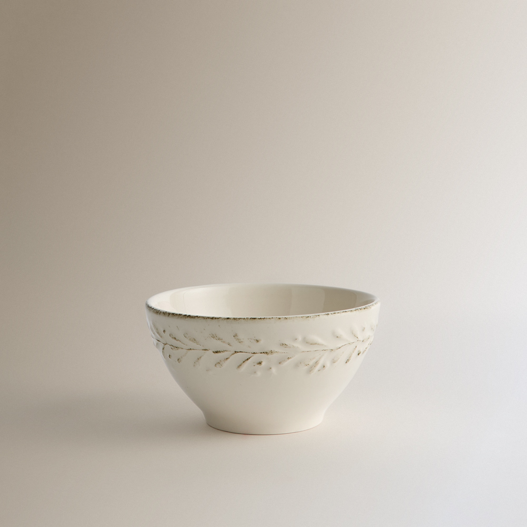 Tigela Pintada à Mão Emma Branco-2