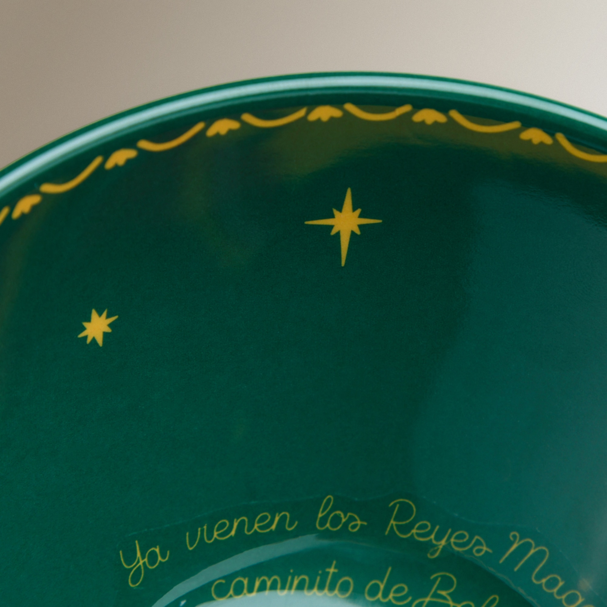 Bowl de melamina Reyes Magos Villancicos Verde-3