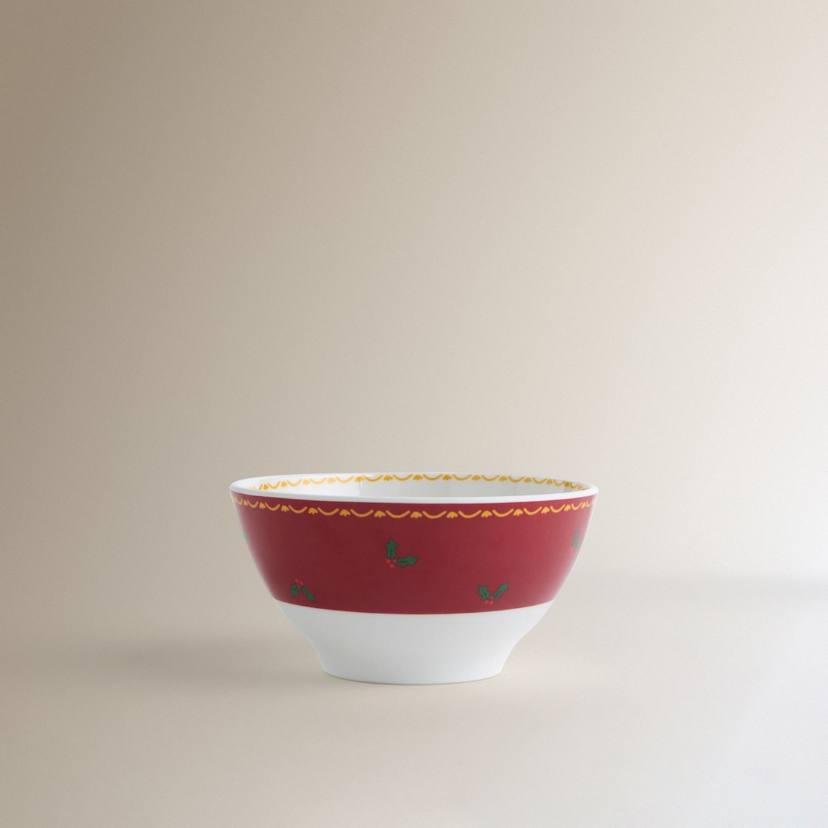 Bowl de melamina Papá Noel con tambor Rojo-2