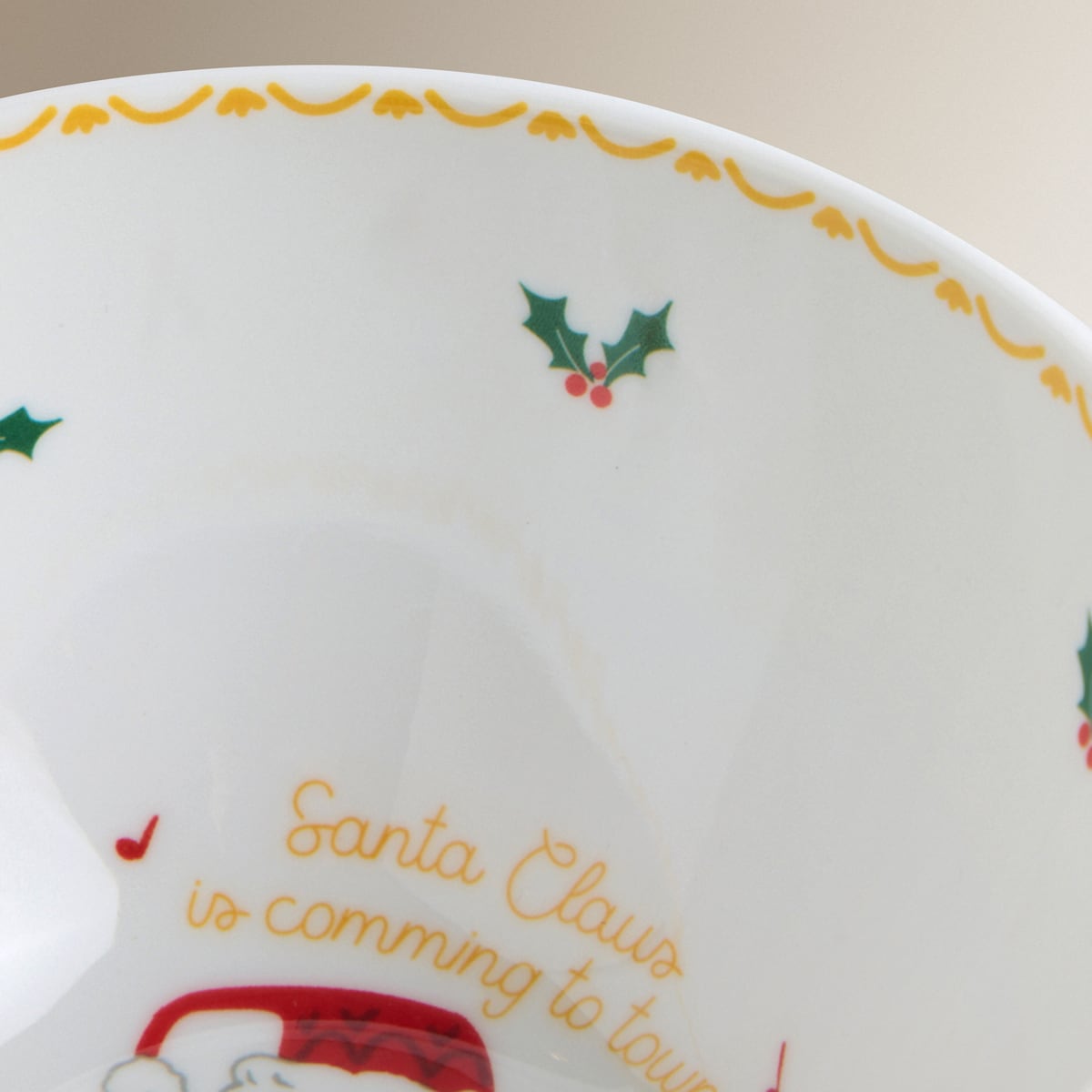 Bowl de melamina Papá Noel con tambor Rojo-3