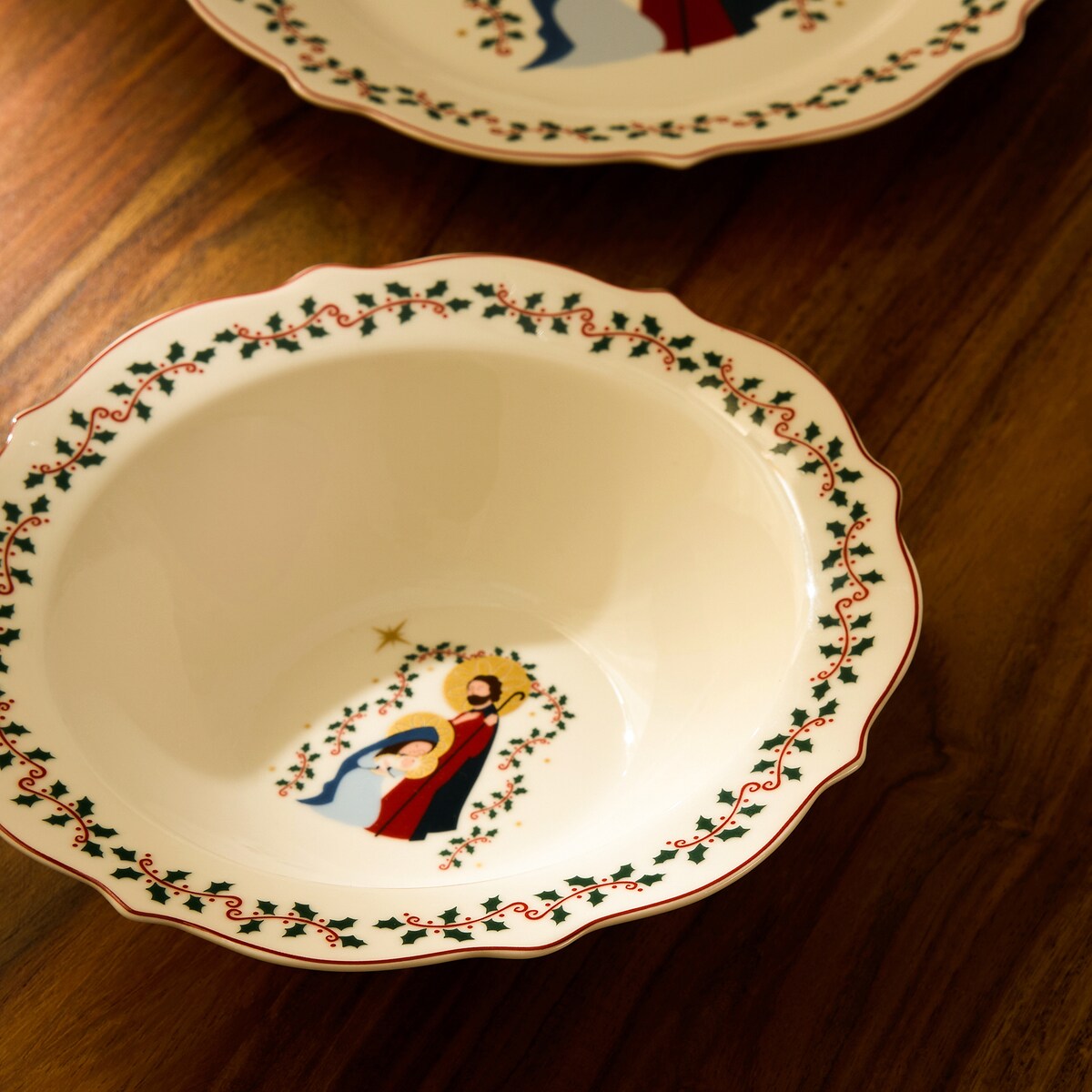 Bowl Nativity Navidad Rojo-1