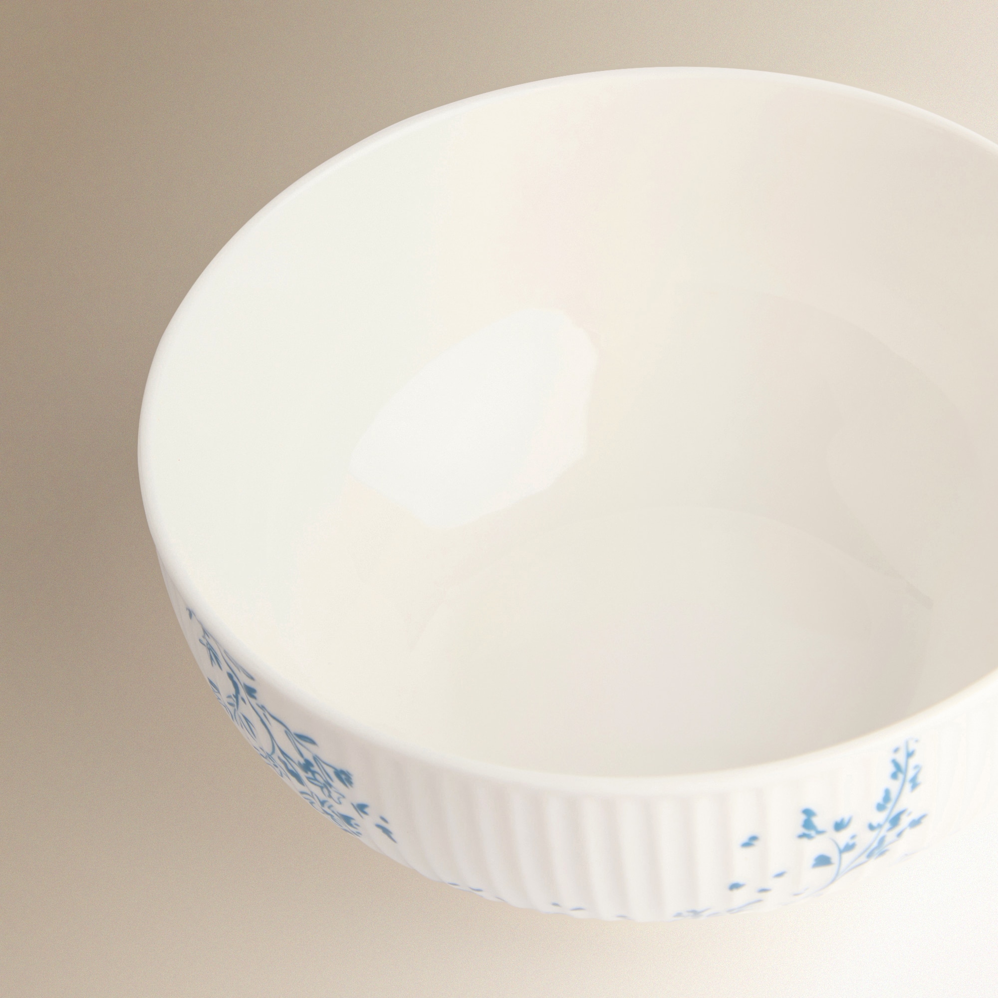 Taça Hampton com flores Branco-3