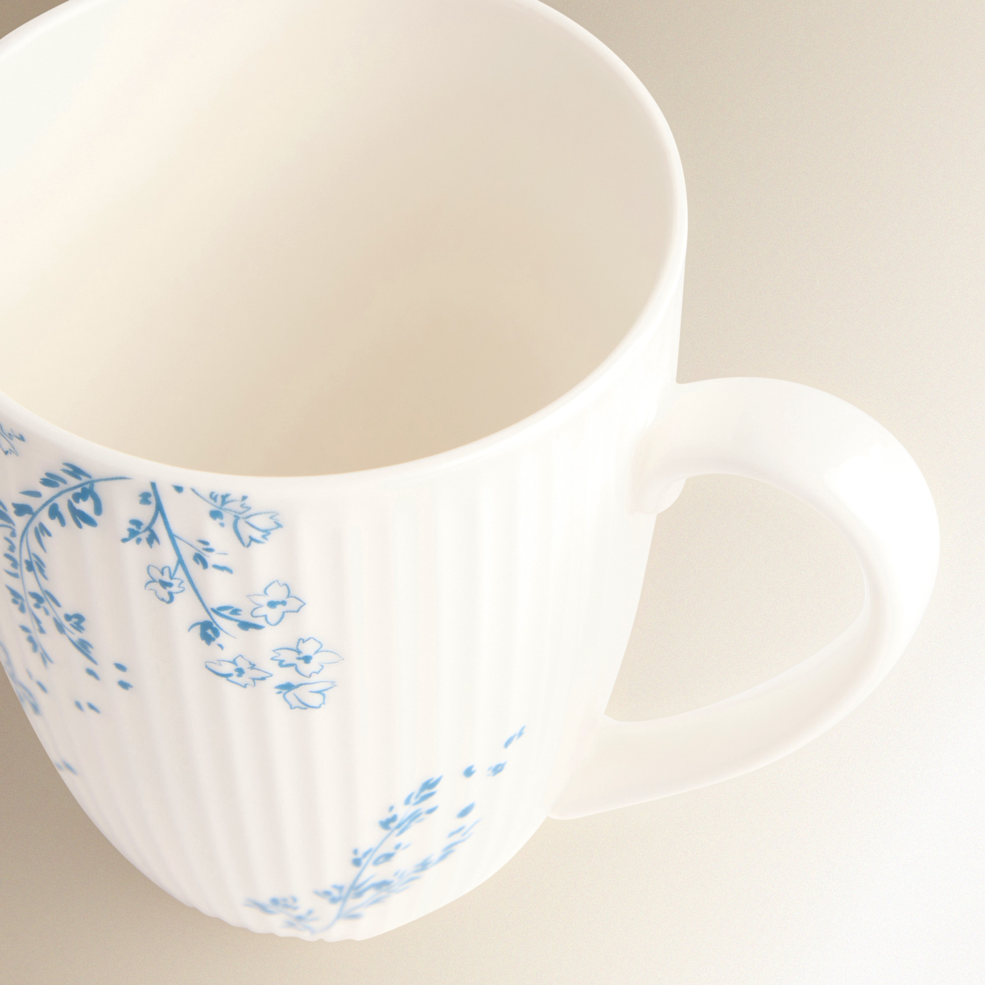 Taza mug flores Hampton Blanco-3