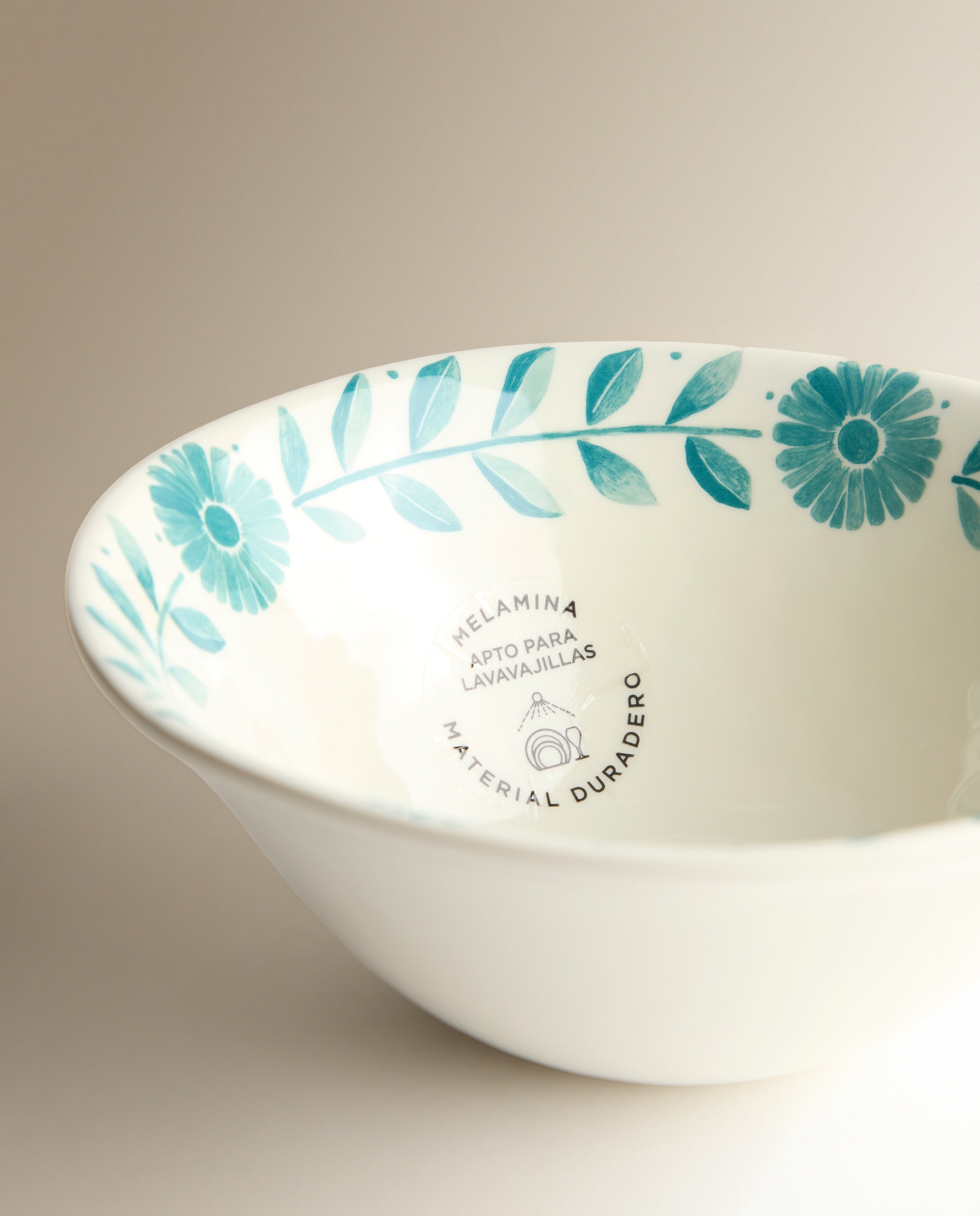 Tigela de melamina para exterior Fiore Firenze Azul-3