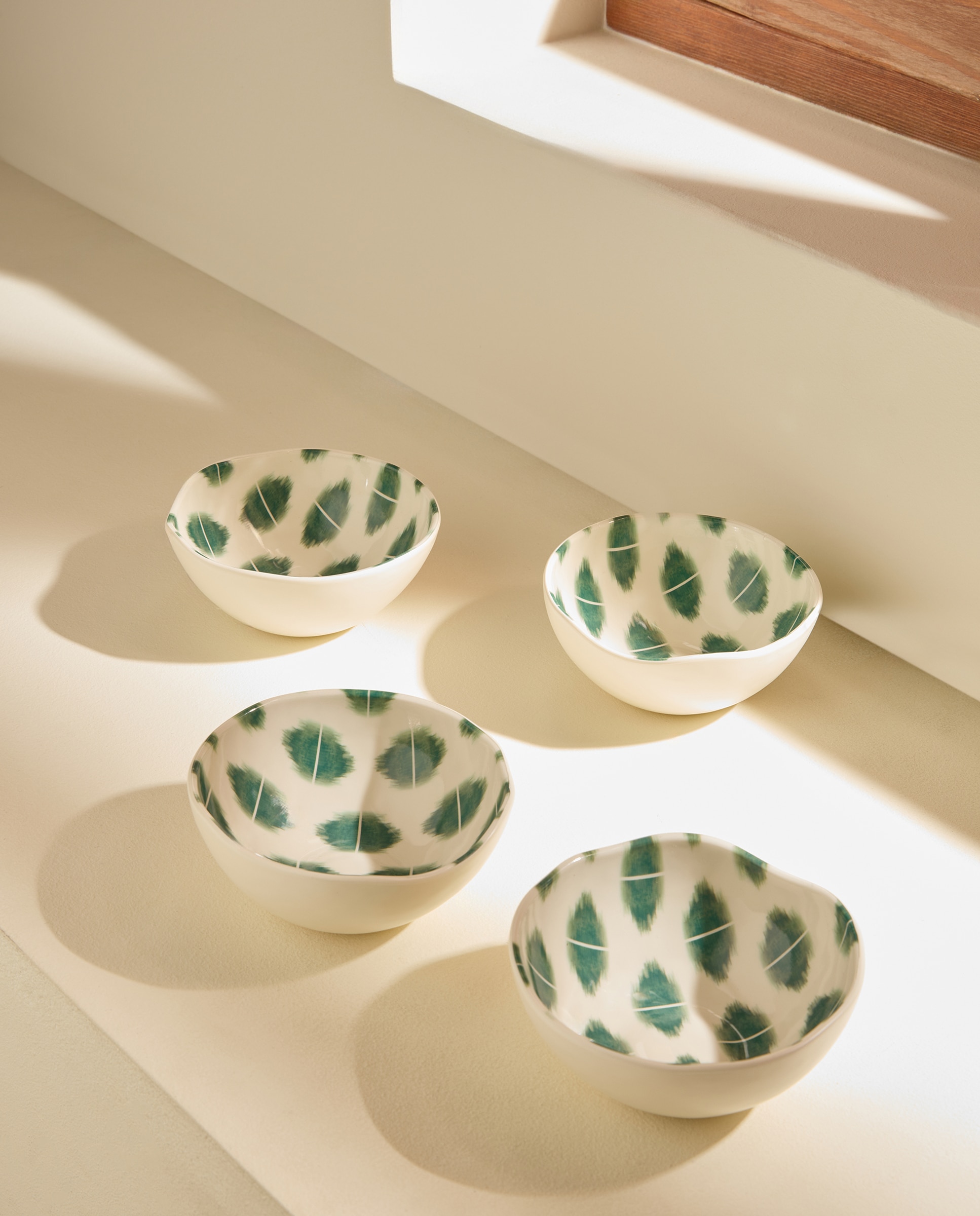 Imagem 0 de  Conjunto de 4 tigelas de melamina para exterior Ikat