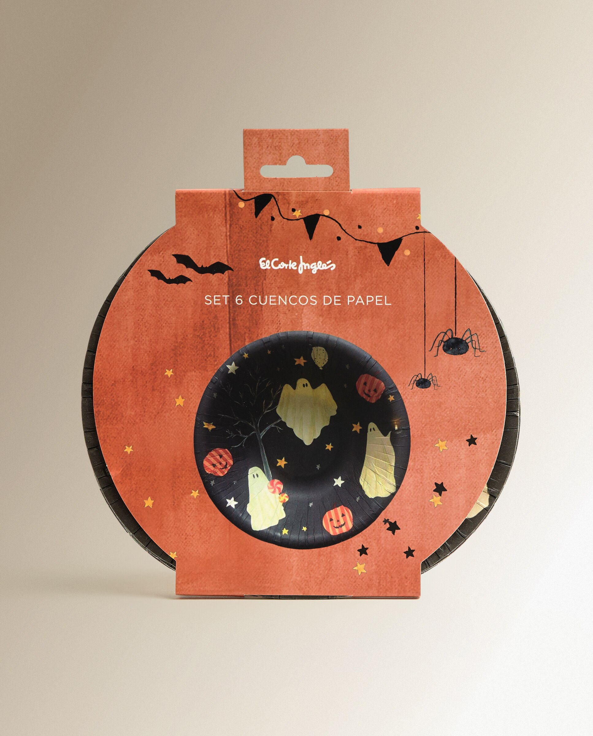Conjunto de 6 Tigelas Descartáveis Travessura Halloween Preto-4